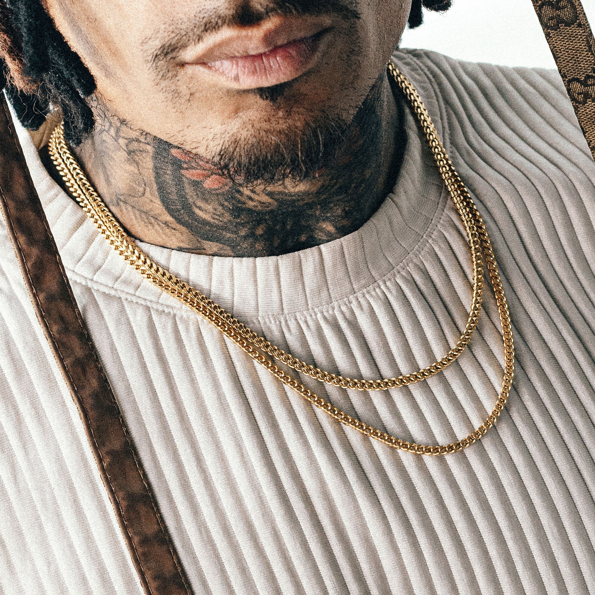 Franco Chain Stack (3mm) - Gold