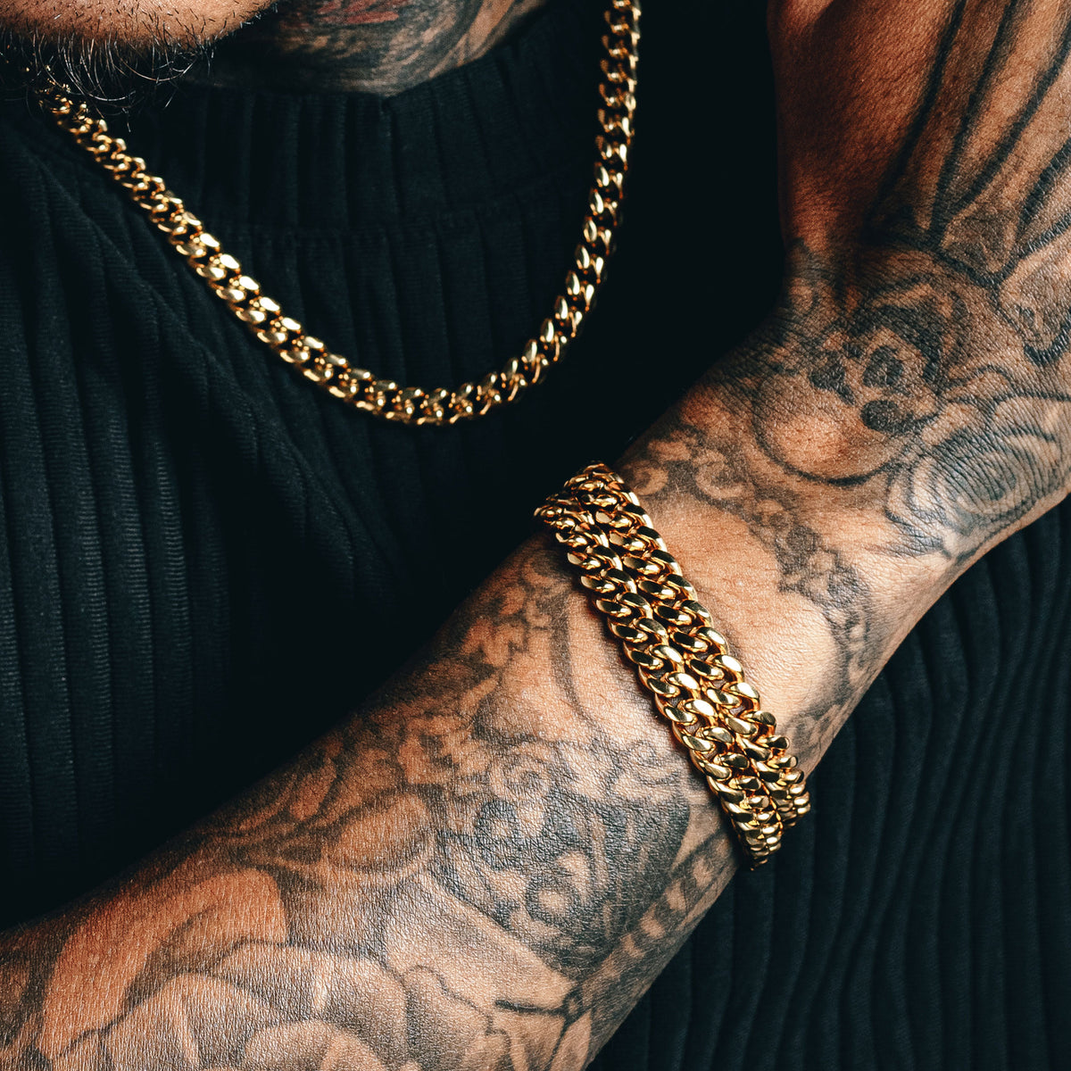 Cuban Link Bracelet (8mm) - Gold