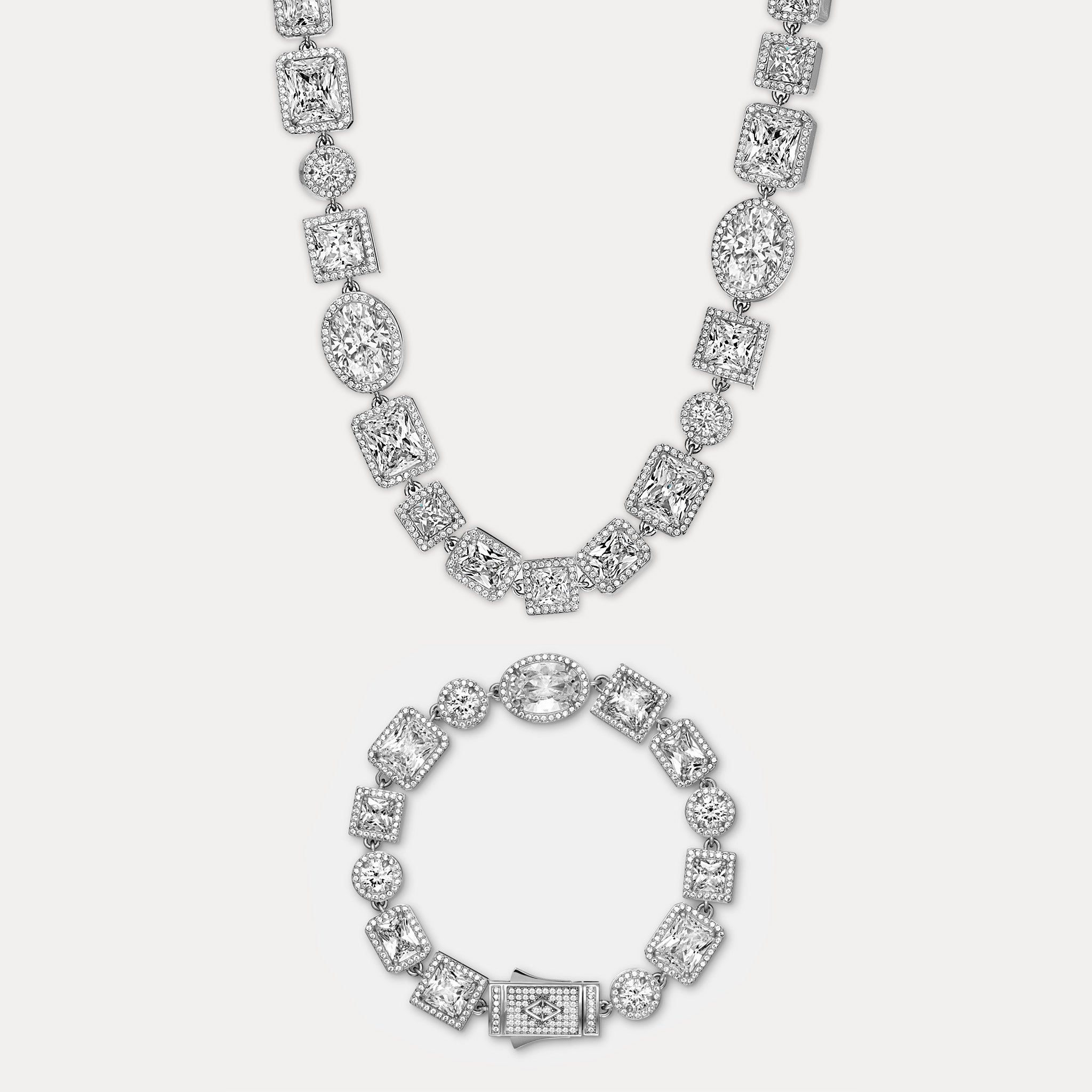 Altair Gemstone Set - Silver
