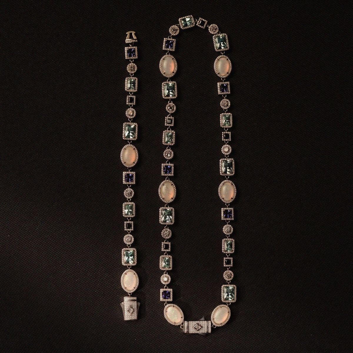 Frigid Gemstone Bracelet - Silver