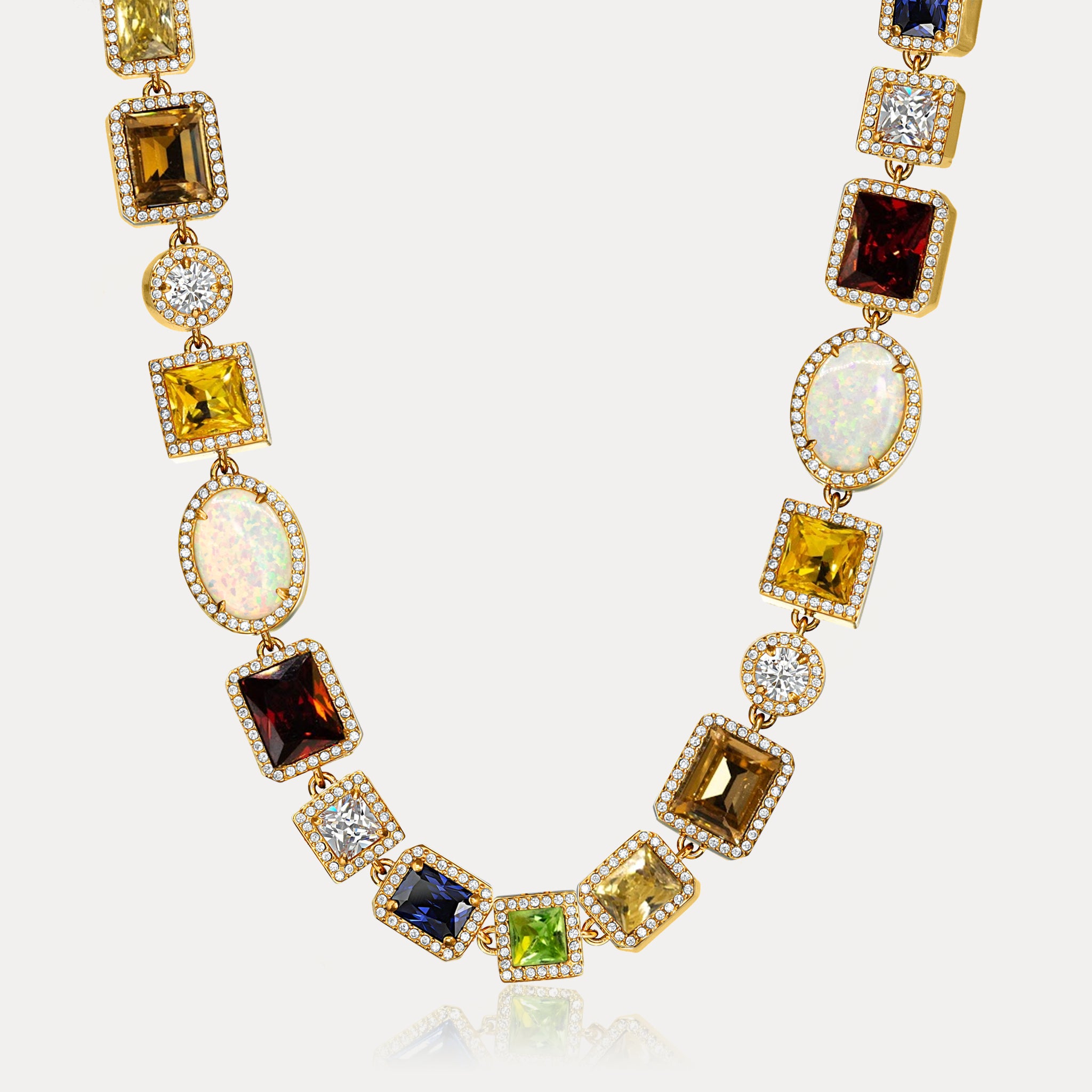 Motley Gemstone Chain - Gold