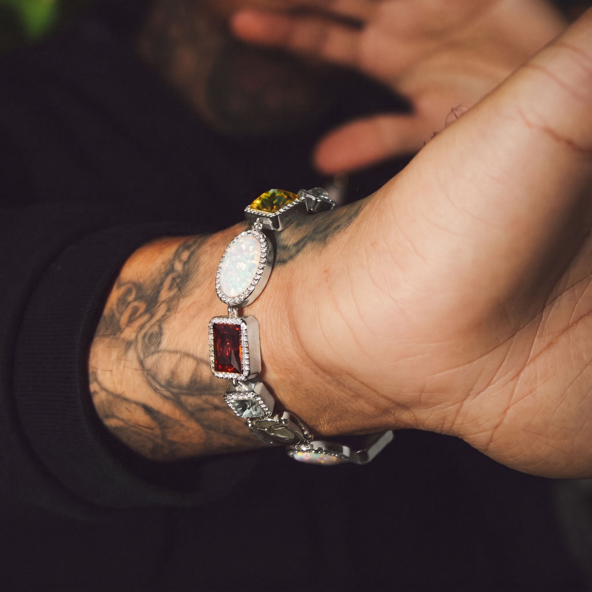 Motley Gemstone Chain - Silver