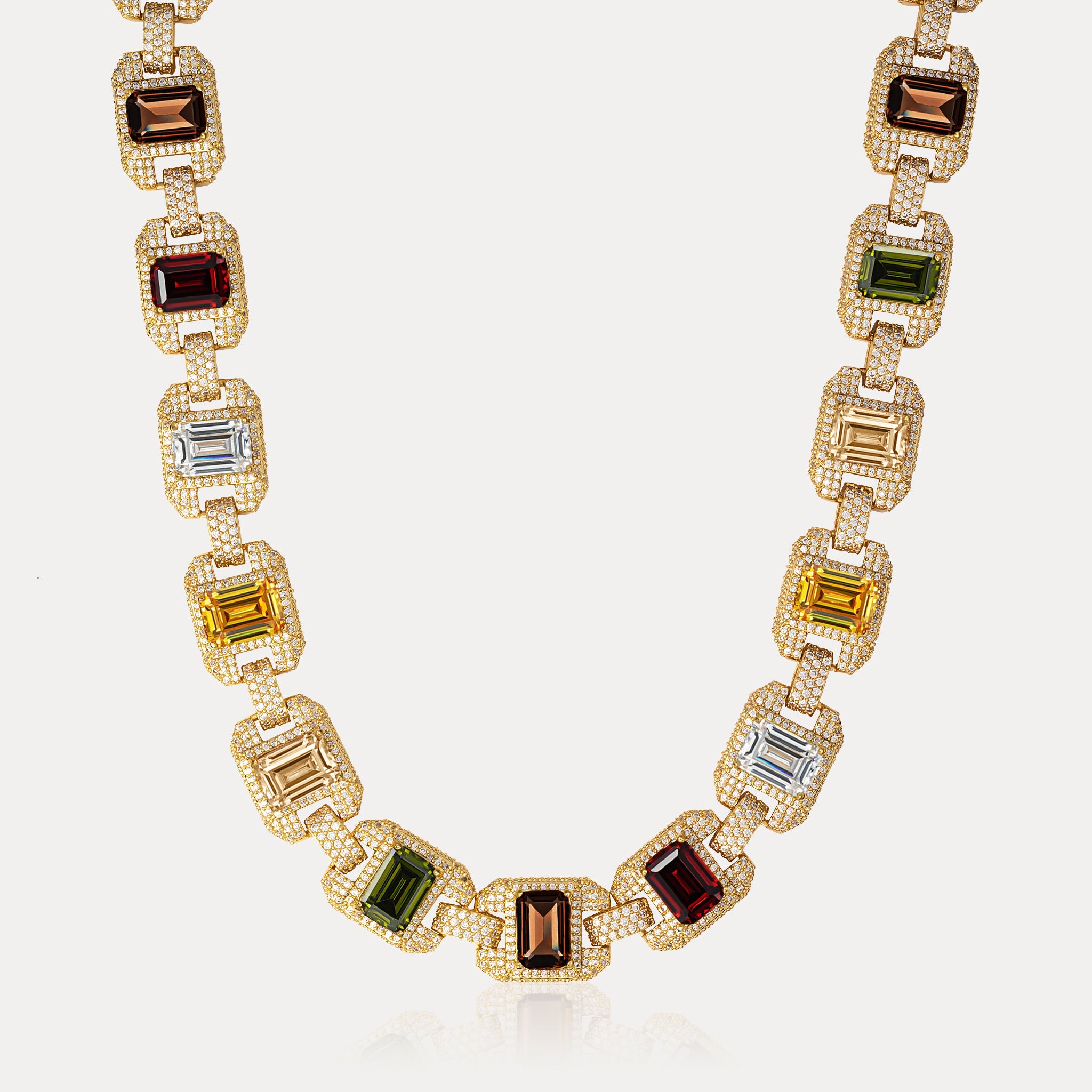 Riviera Gemstone Chain - Gold