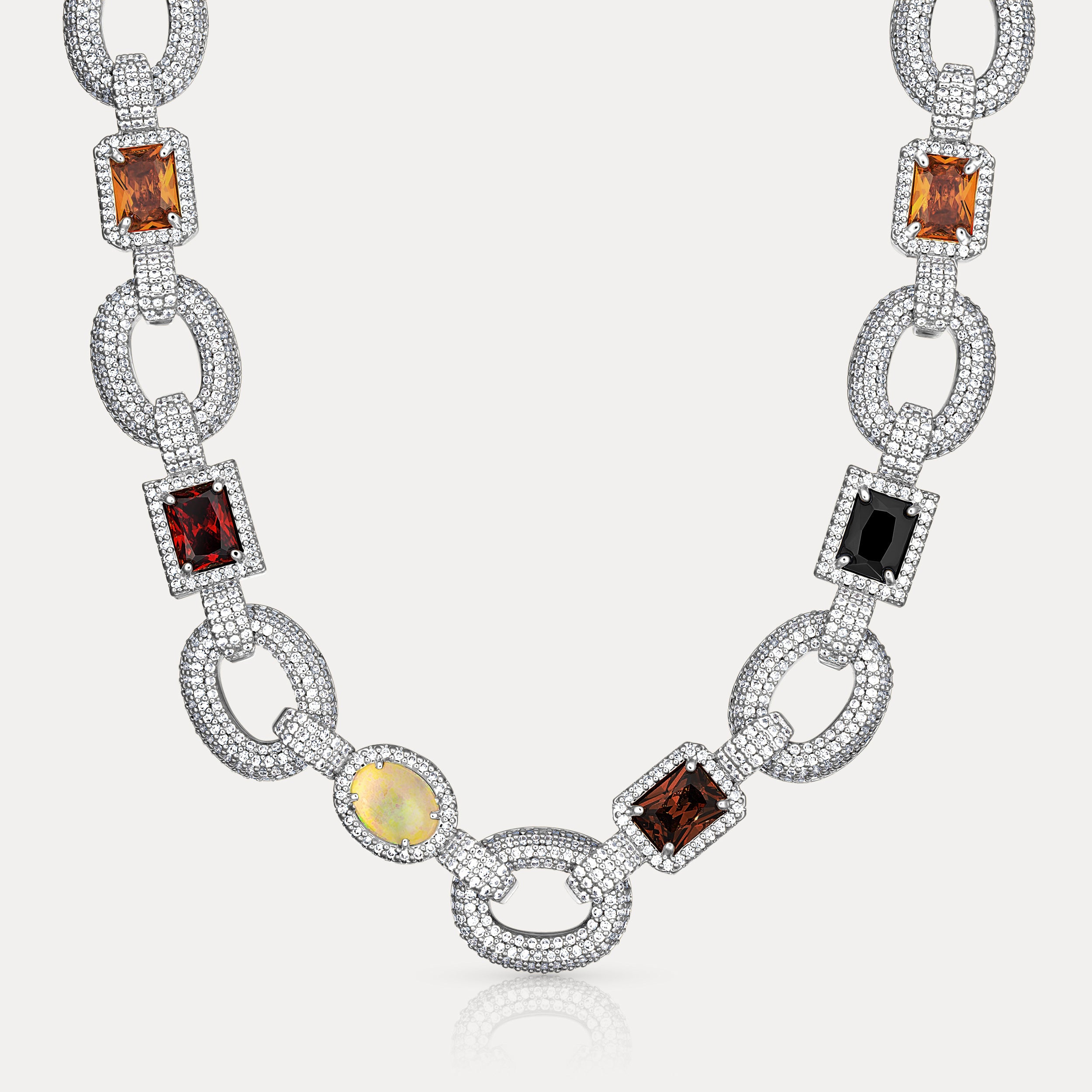 Vantage Gemstone Chain - Silver