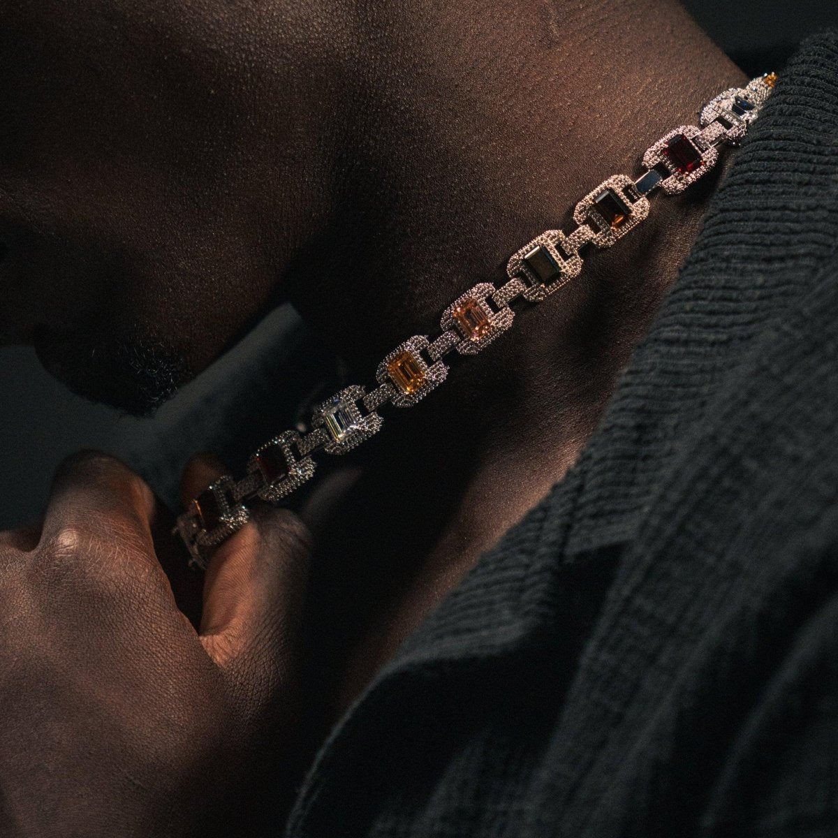 Riviera Gemstone Chain - Silver