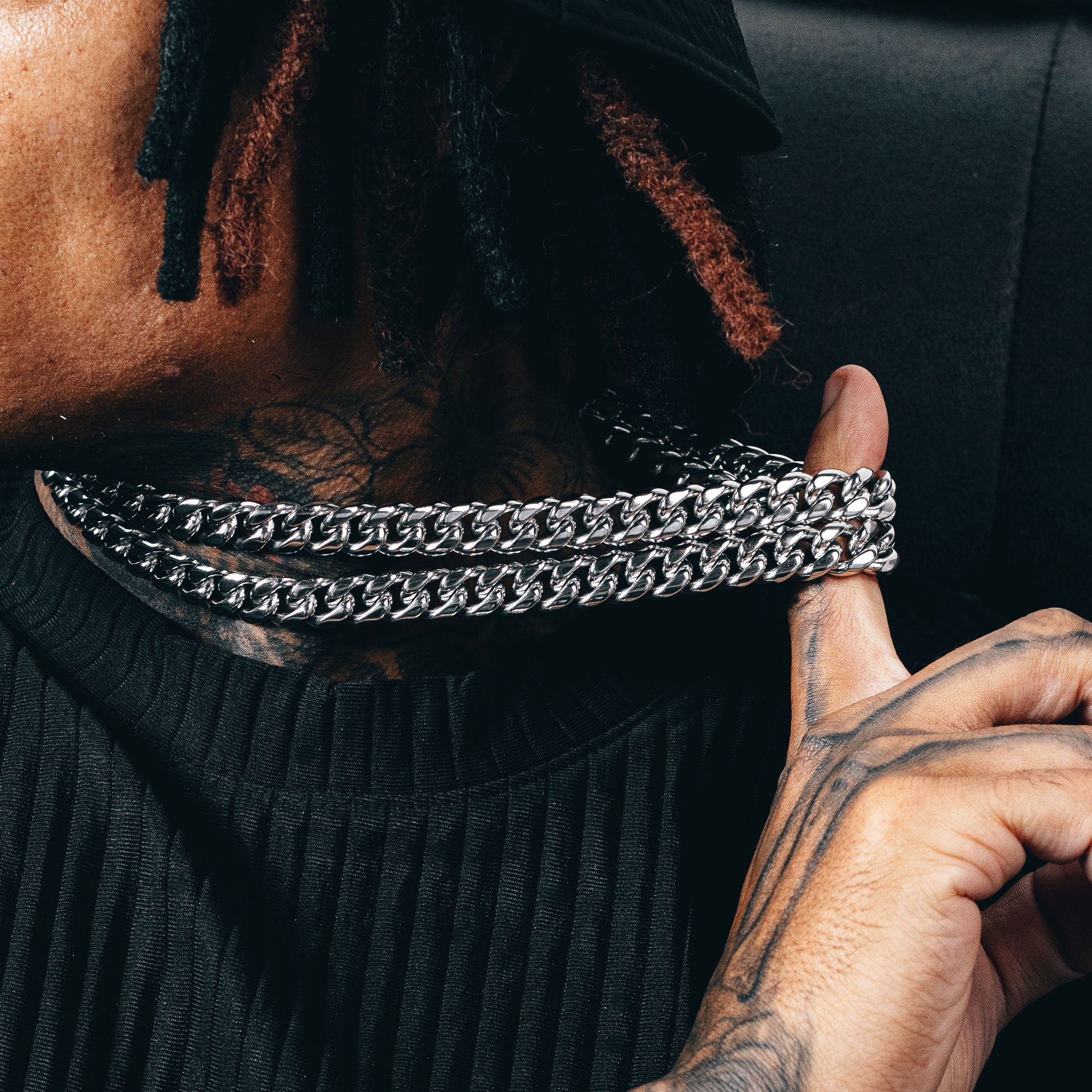 Cuban Link Chain (12mm) - Silver