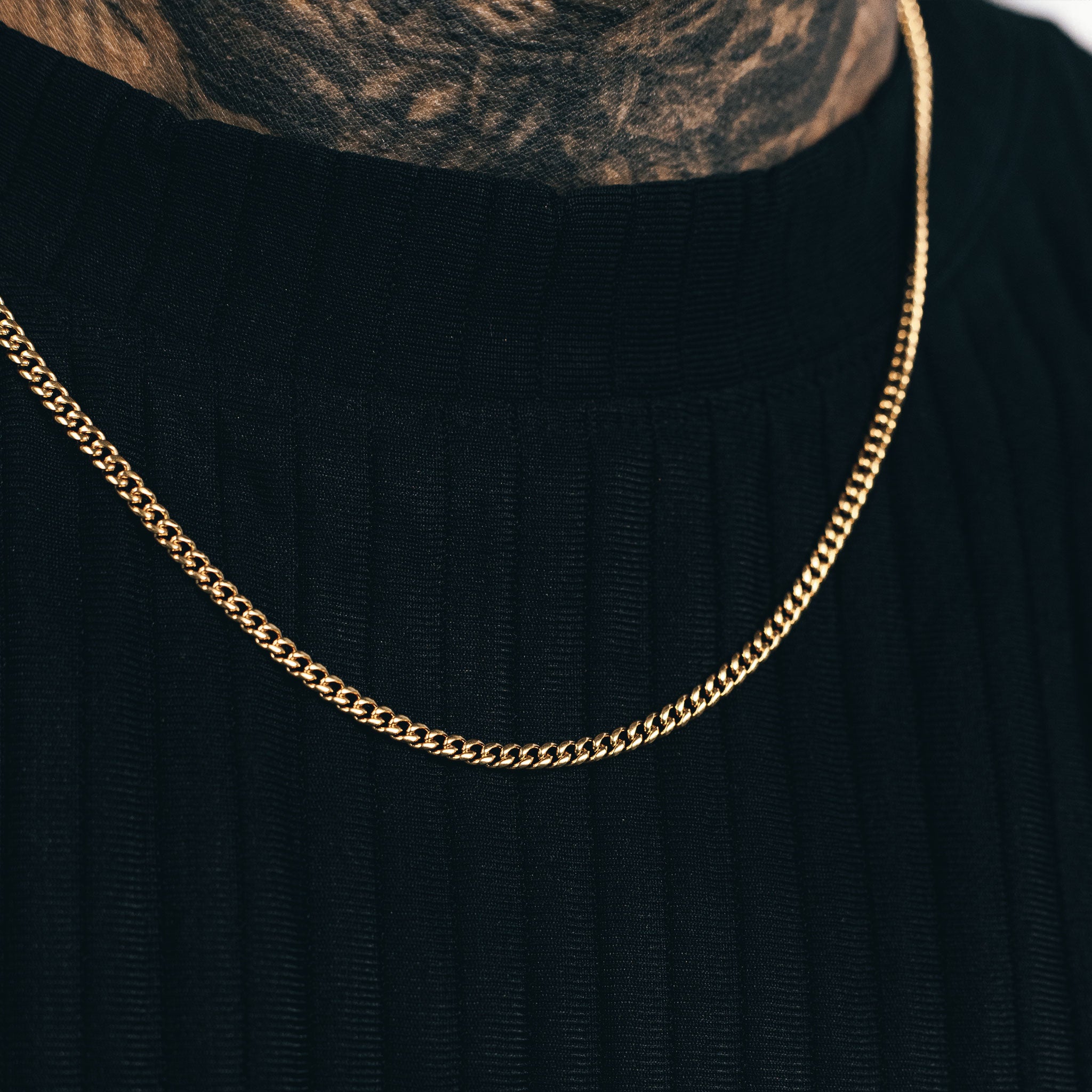 Cuban Link Chain (3mm) - Gold
