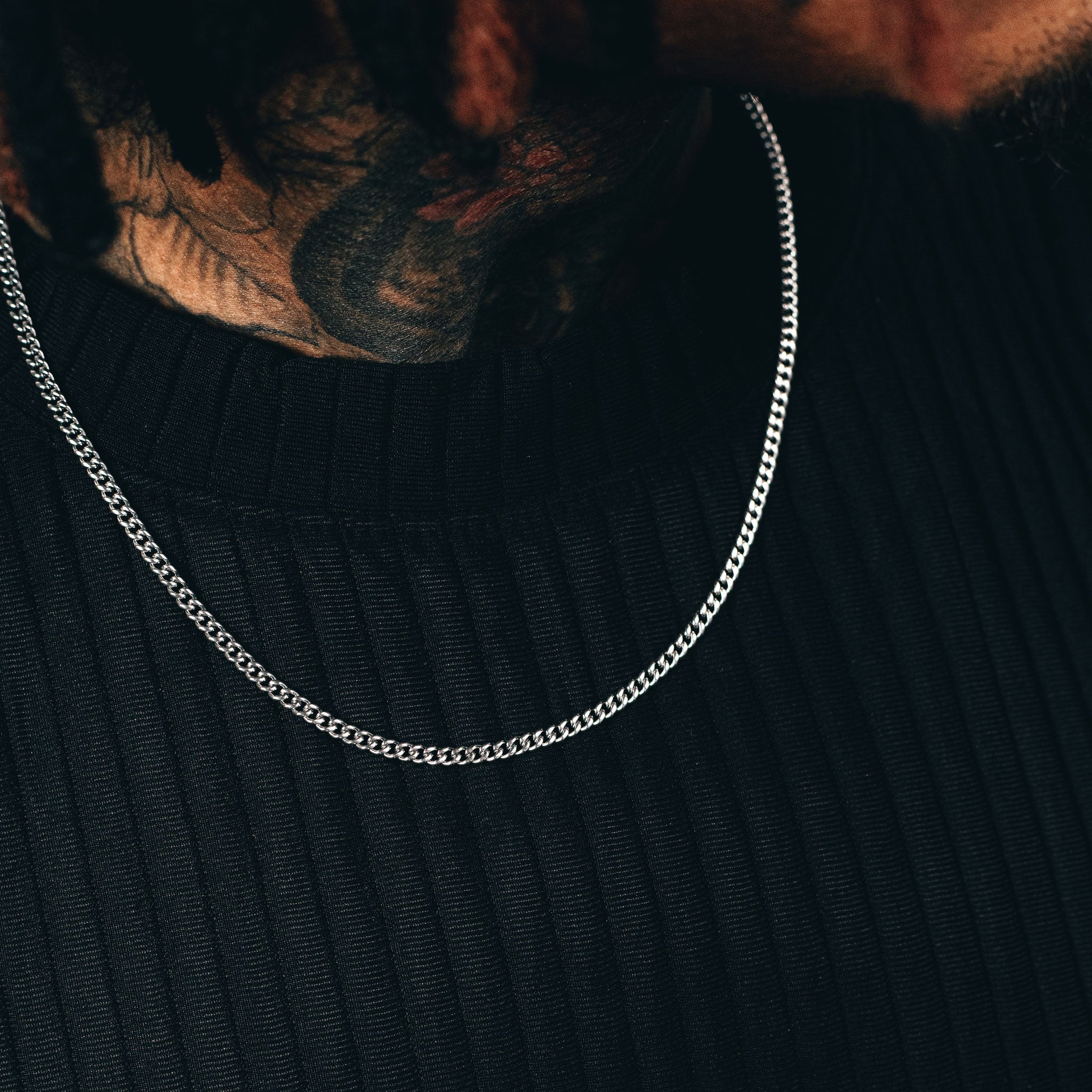 Cuban Link Chain (3mm) - Silver