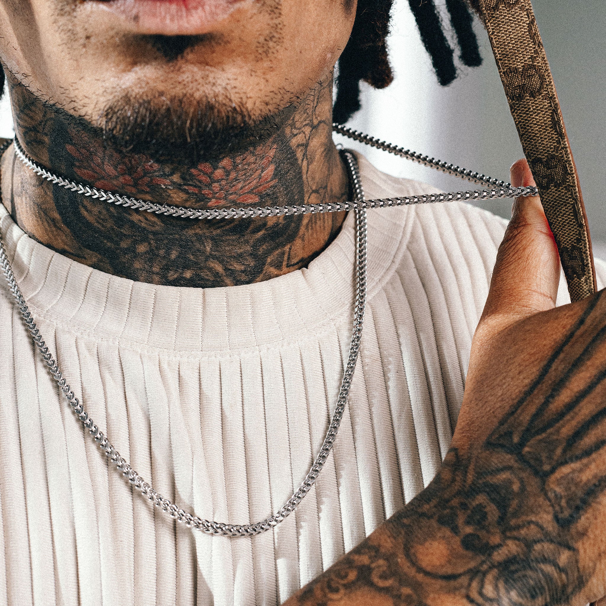 Franco Chain Stack (3mm) - Silver