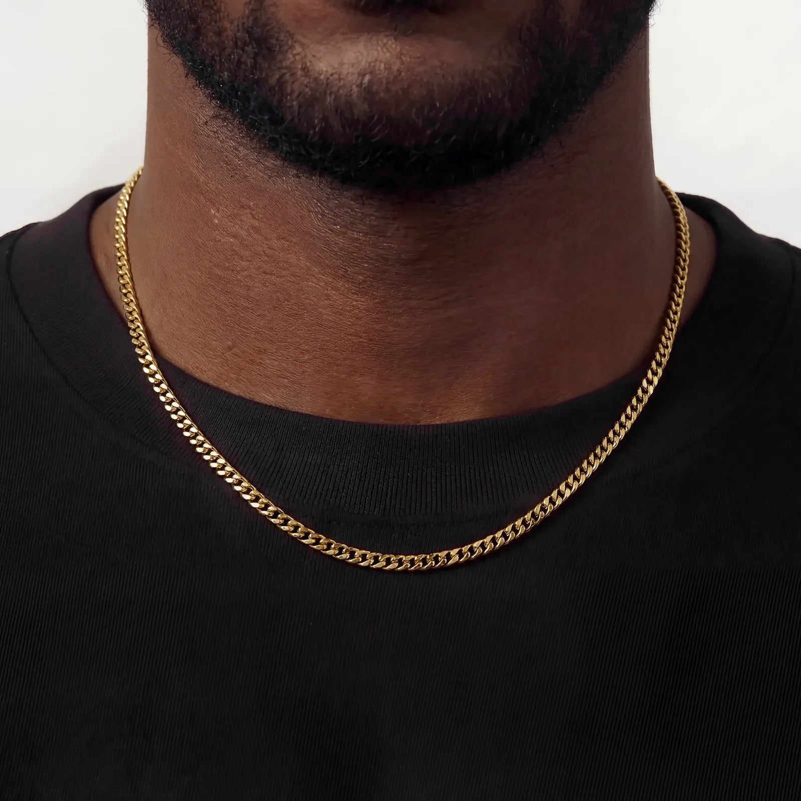 Cuban Link Chain (3mm) - Gold