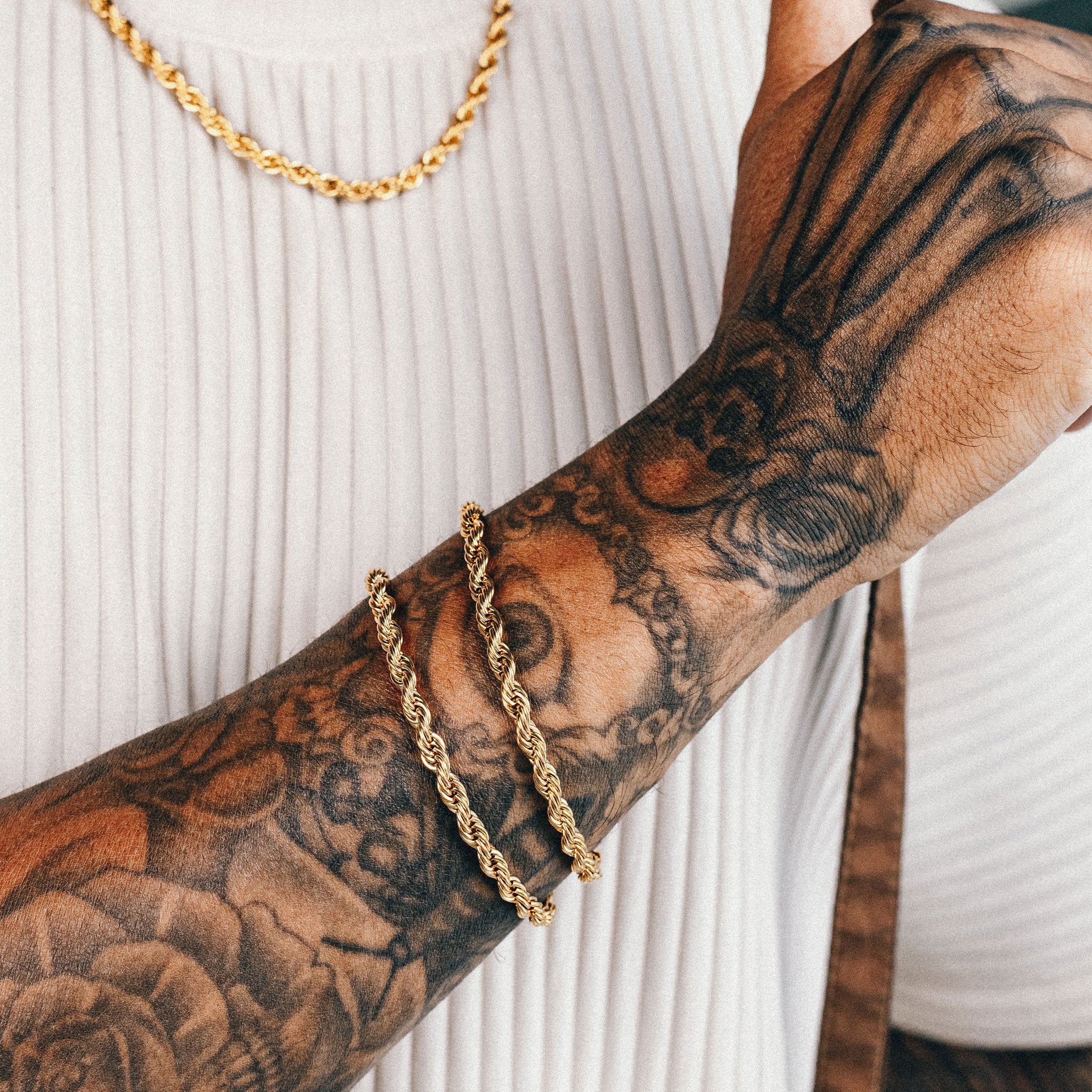 Rope Bracelet (5mm) - Gold