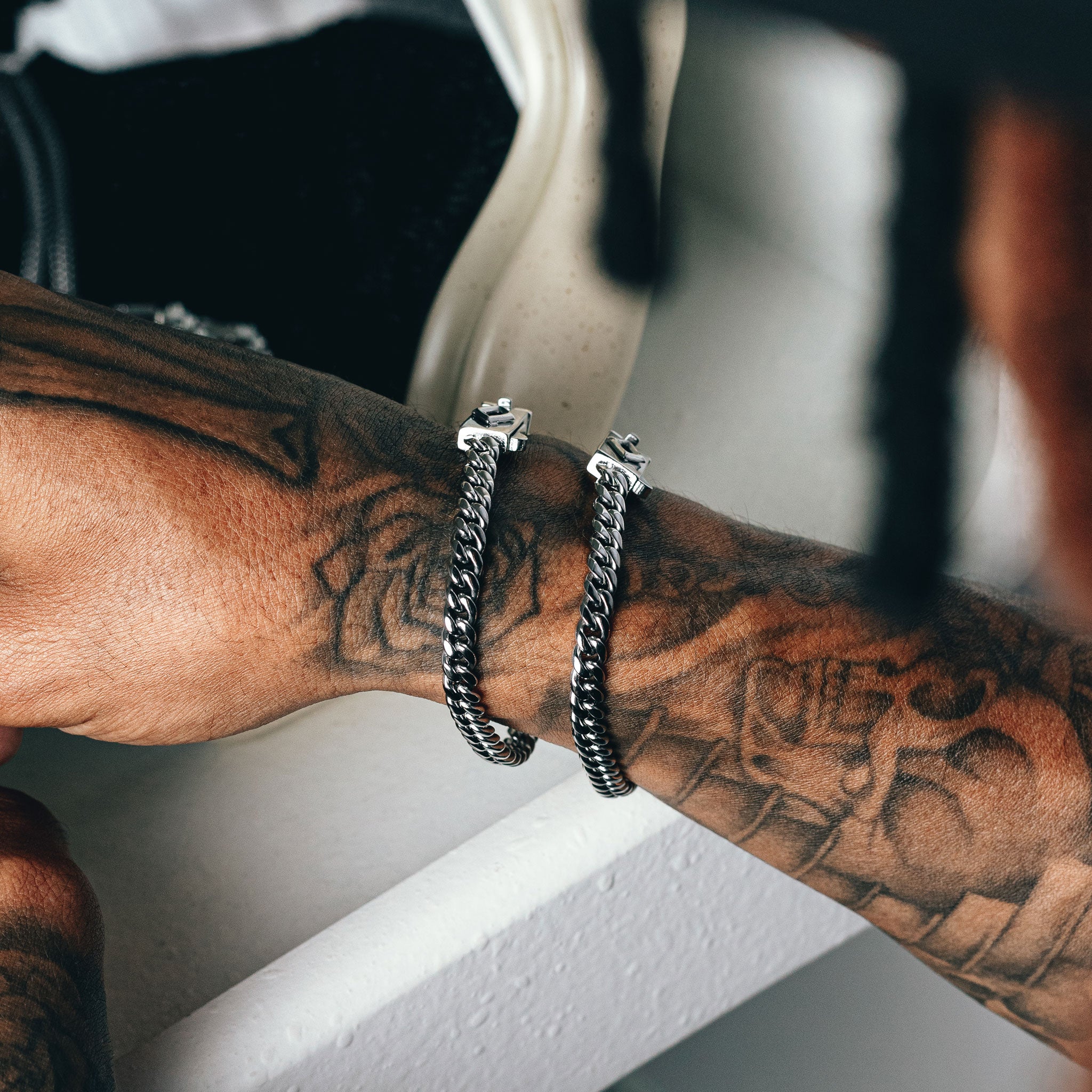 Cuban Link Set (6mm) - Silver