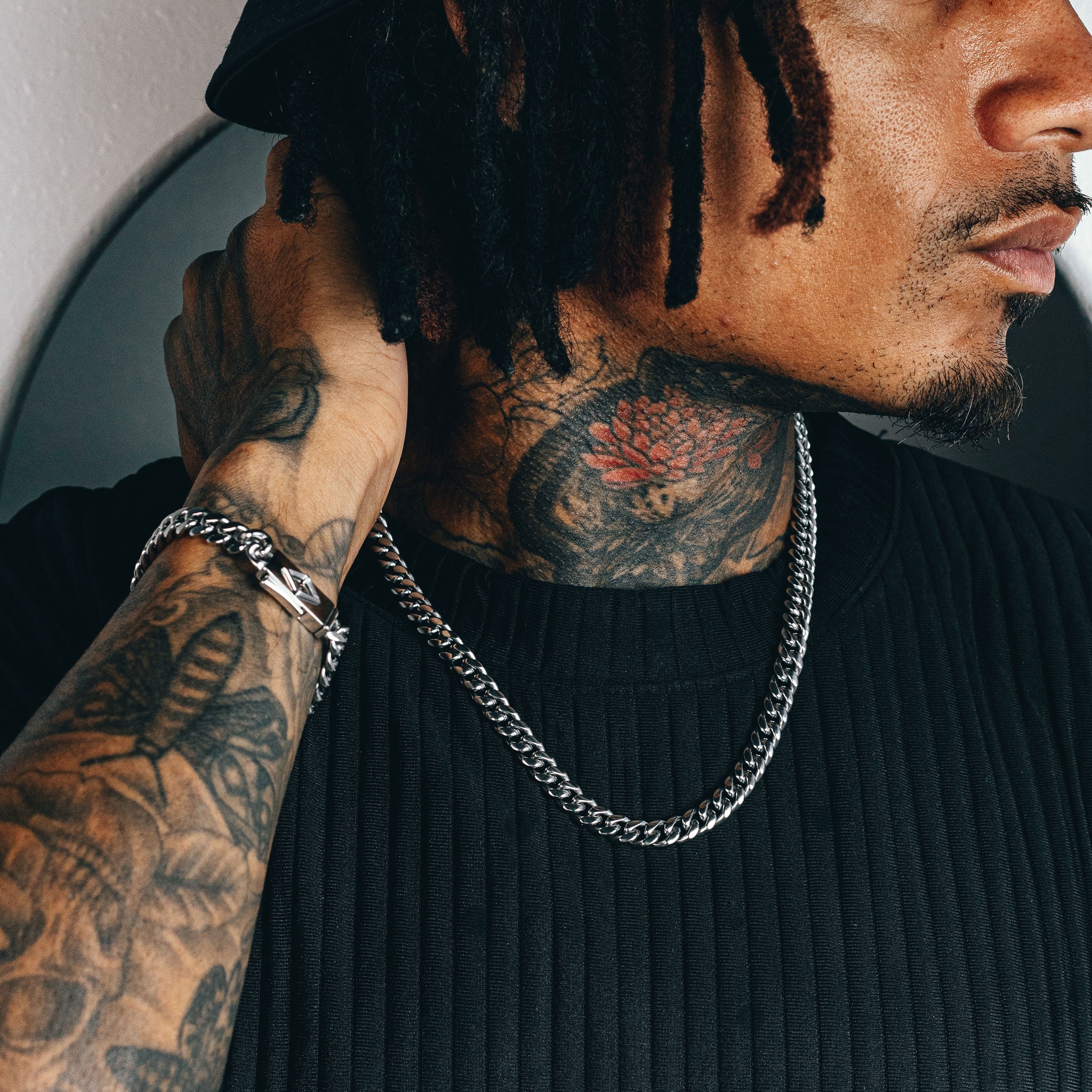 Cuban Link Chain (8mm) - Silver