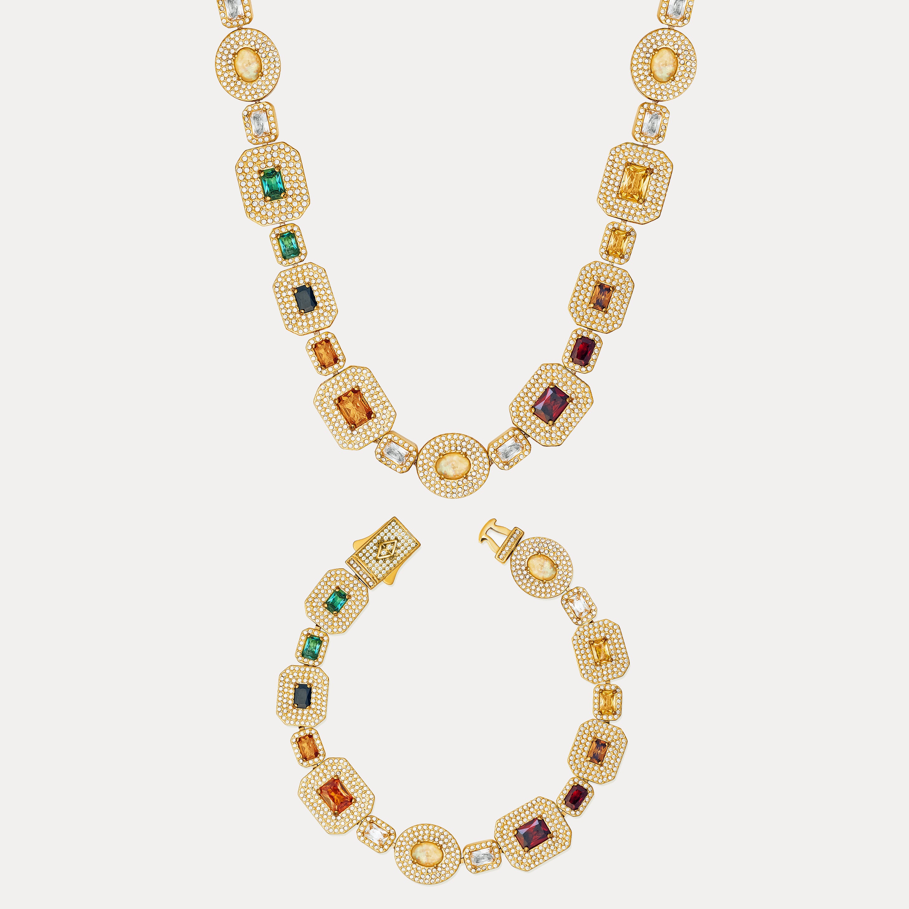 Echelon Gemstone Set - Gold