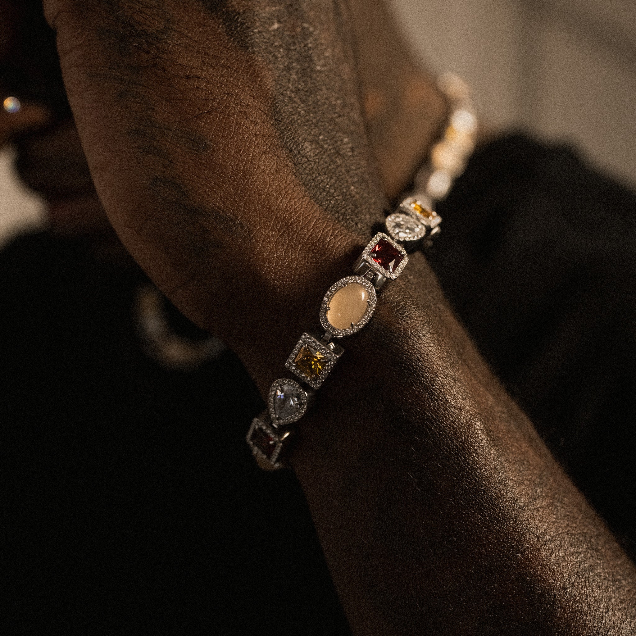 Estate Gemstone Bracelet - Silver