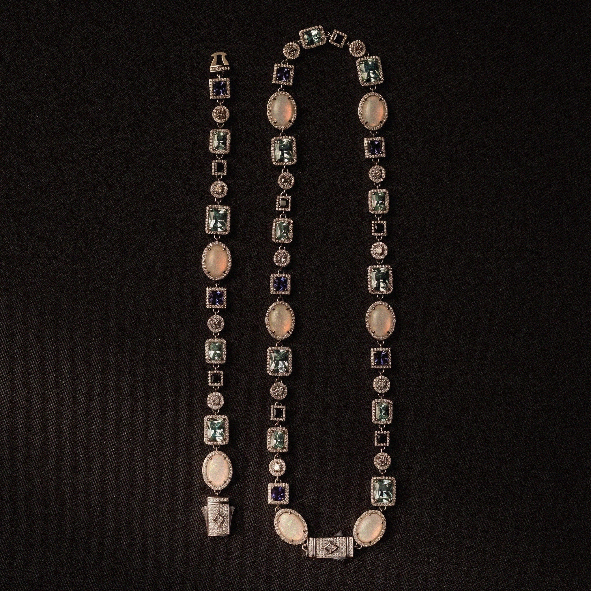 Frigid Gemstone Bracelet - Silver