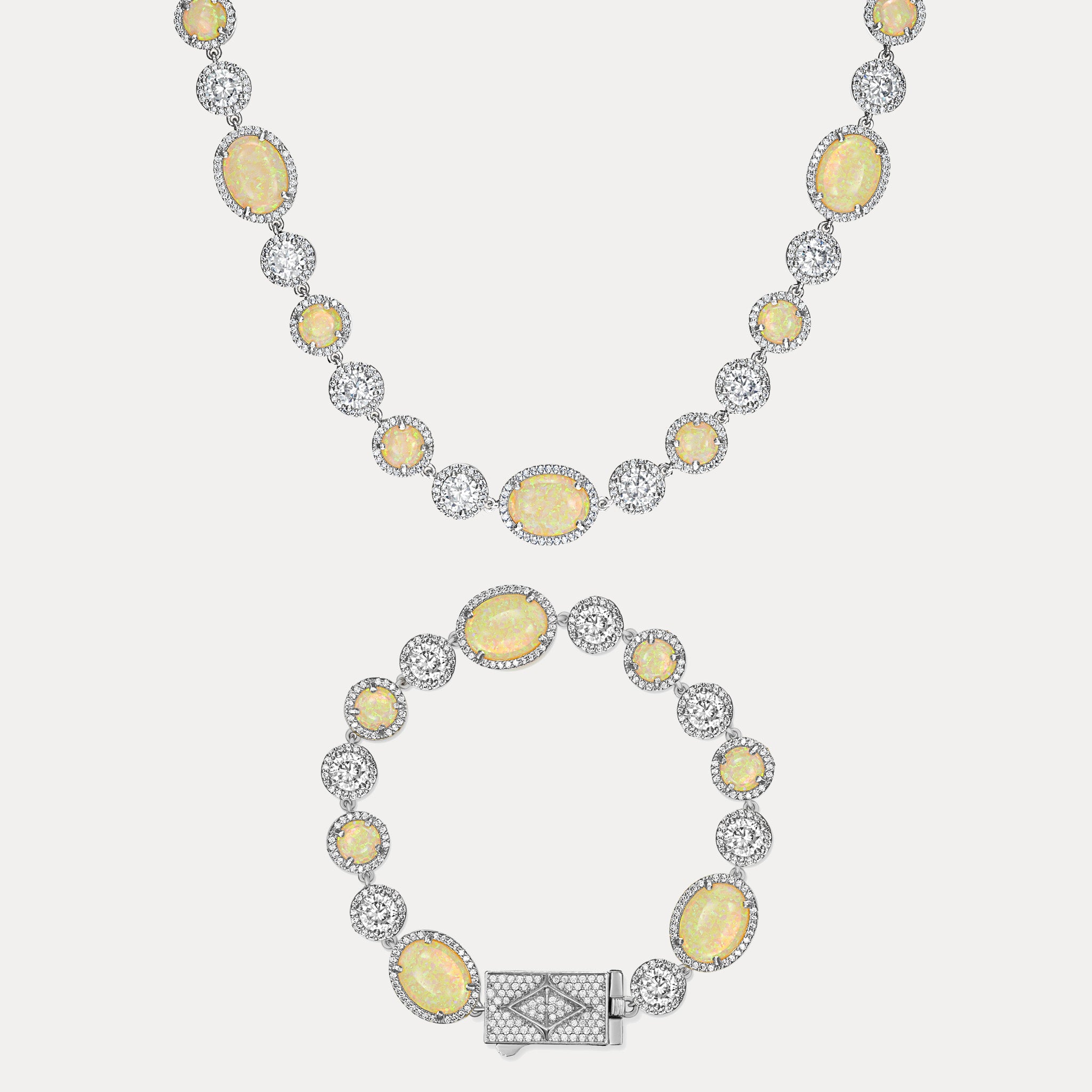 Inferno Gemstone Set - Silver