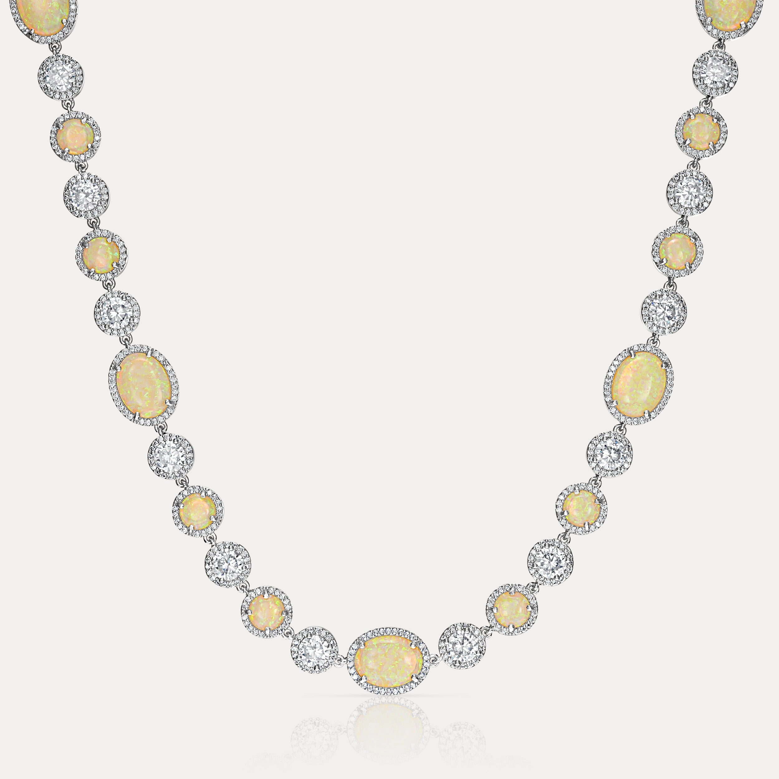 Inferno Gemstone Chain - Silver
