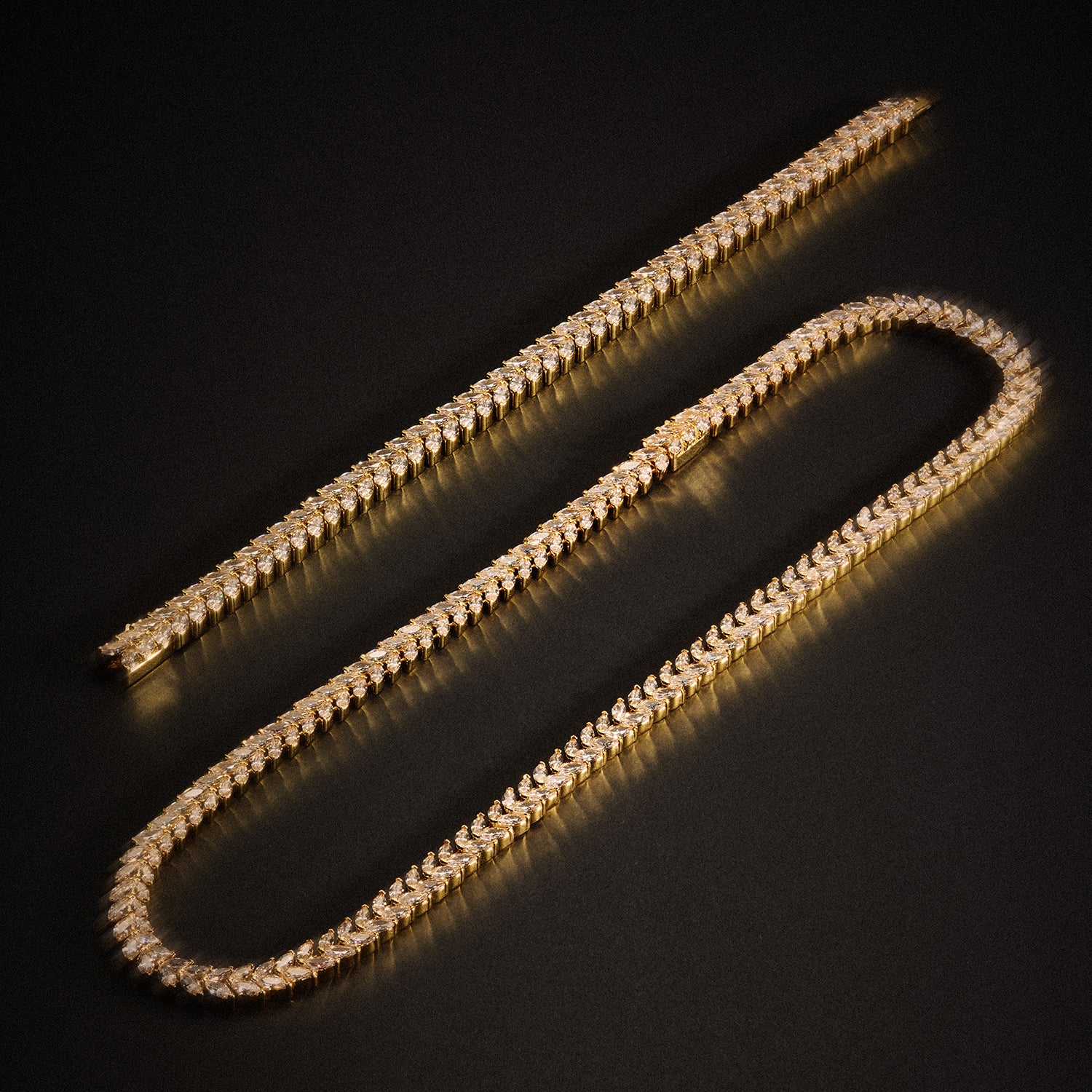 Mamba Tennis Bracelet - Gold