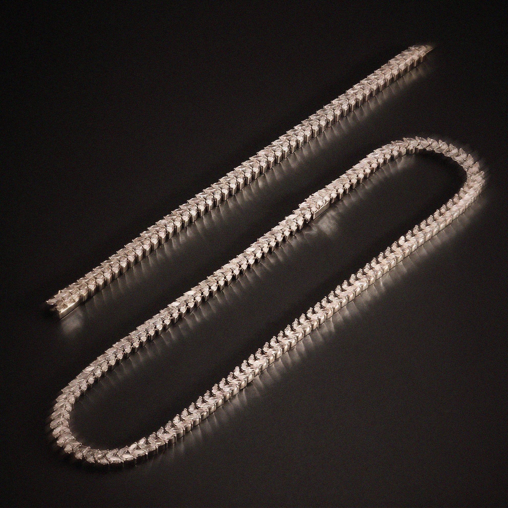 Mamba Tennis Chain - Silver