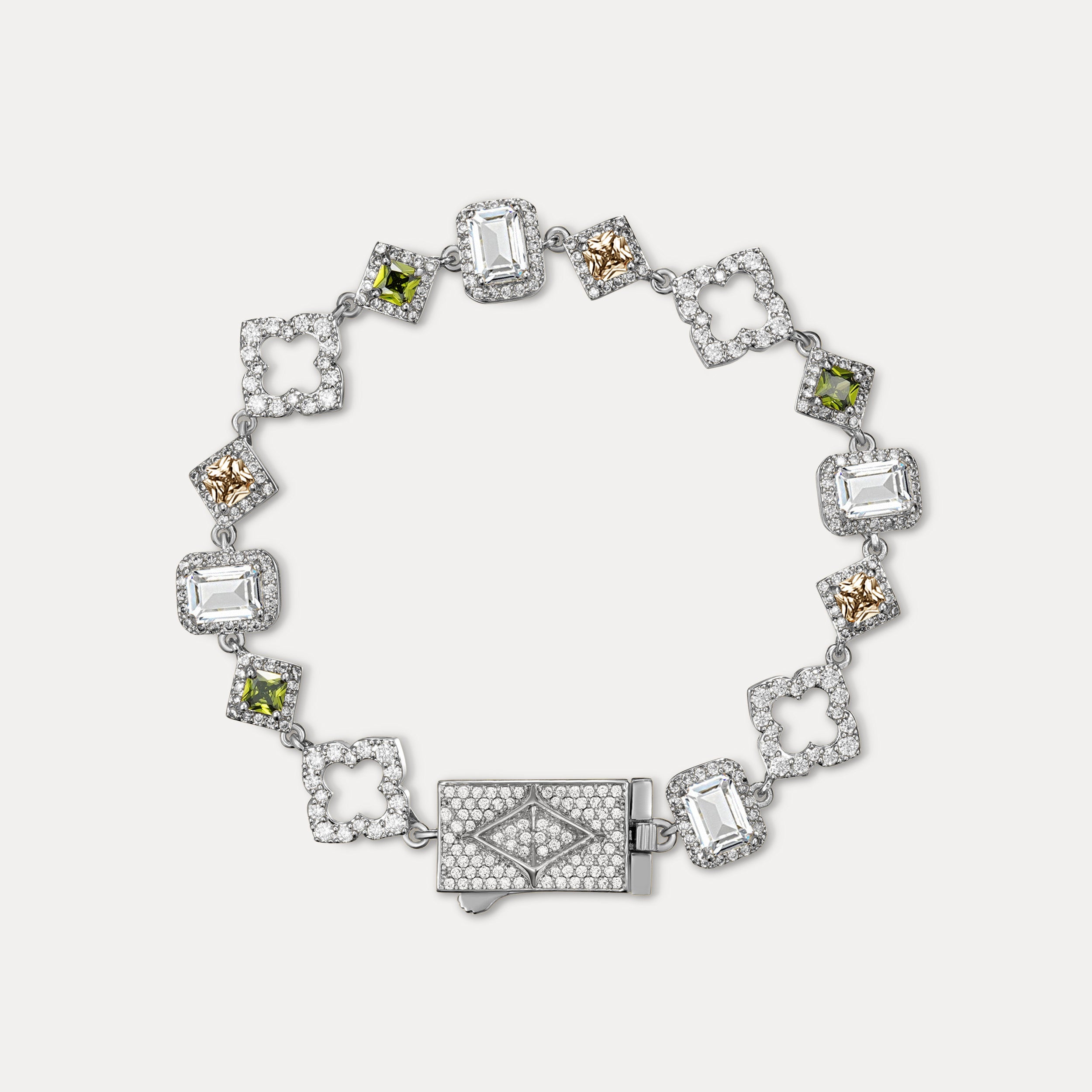 Midas Gemstone Bracelet - Silver