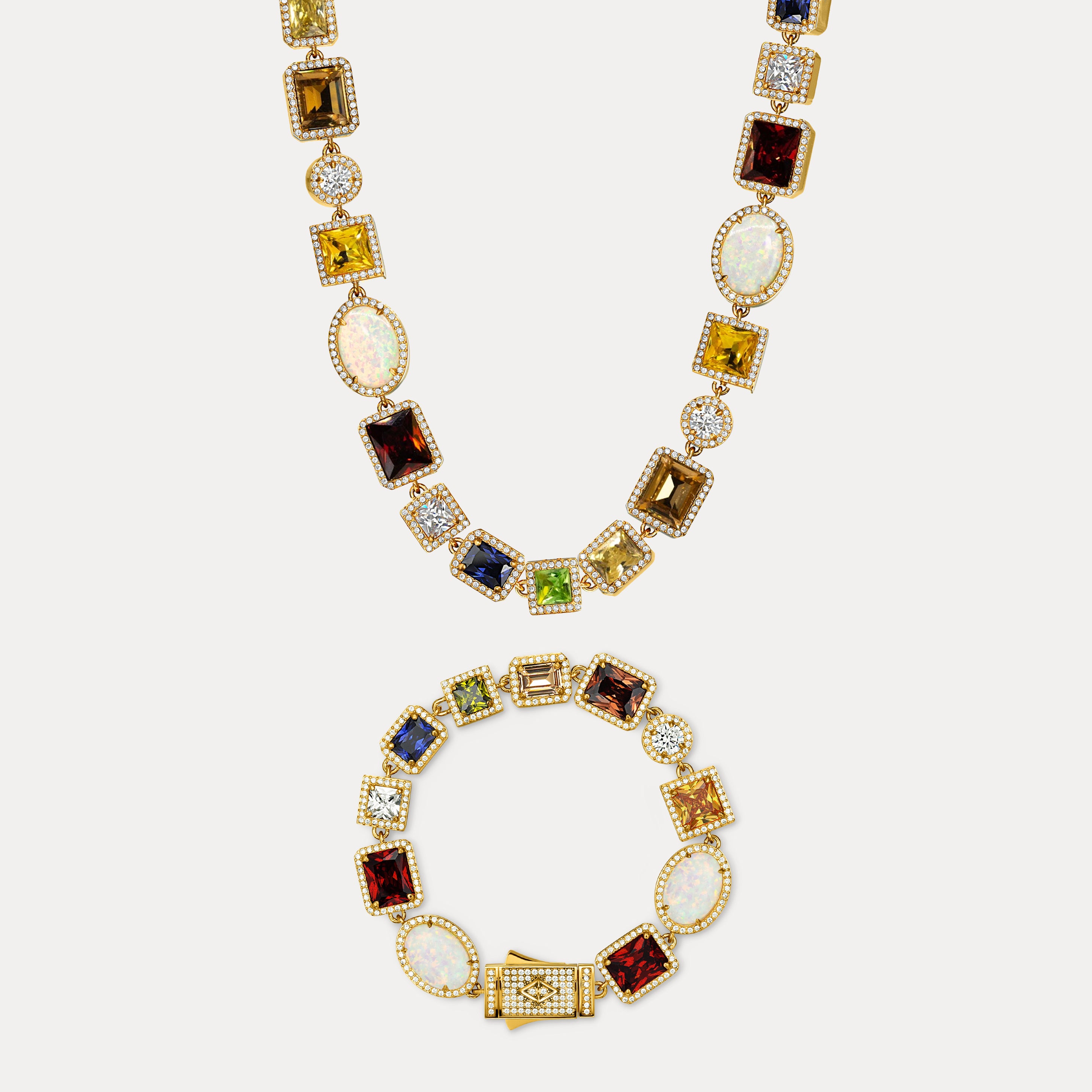 Motley Gemstone Set - Gold