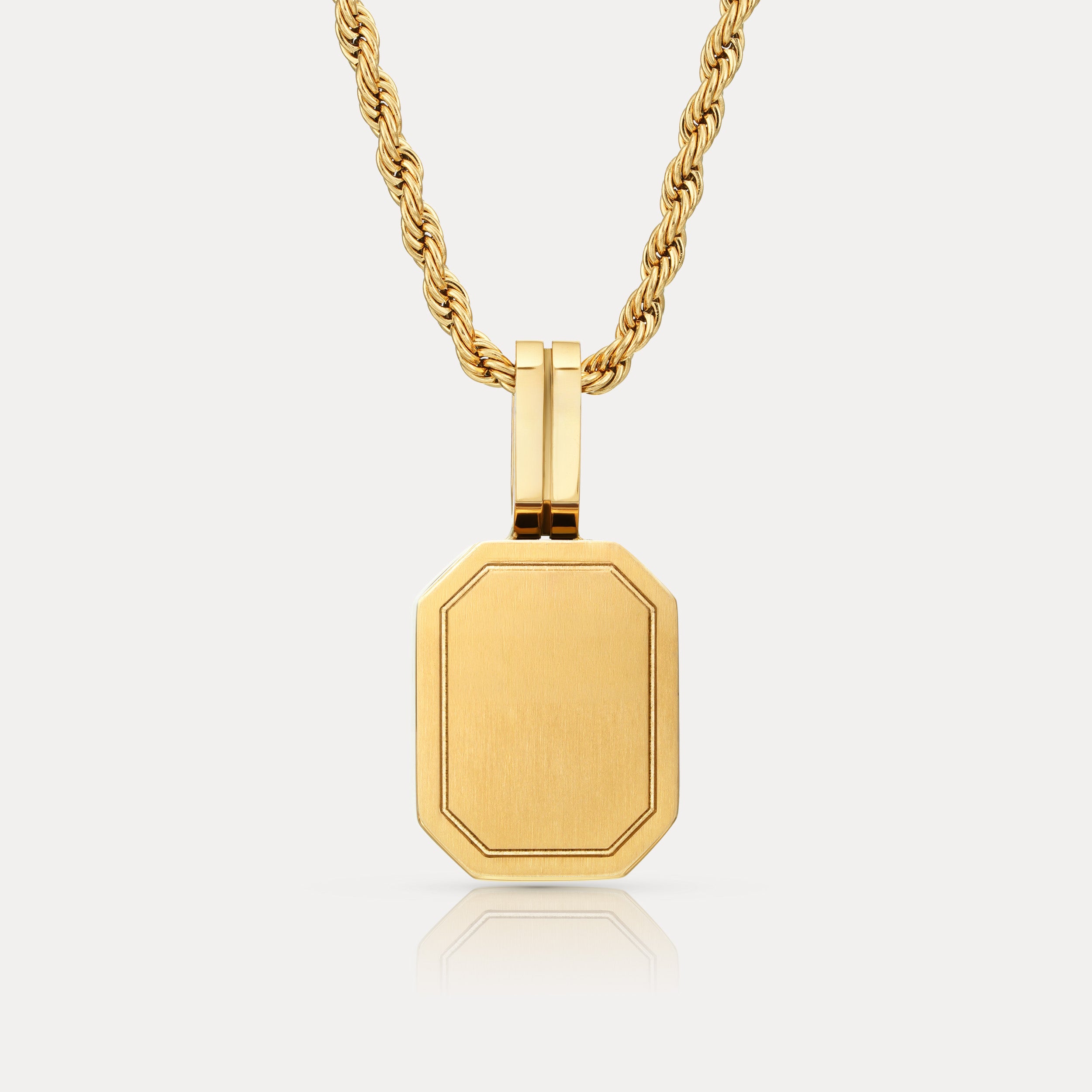 Onyx Vitesse Gemstone Pendant - Gold
