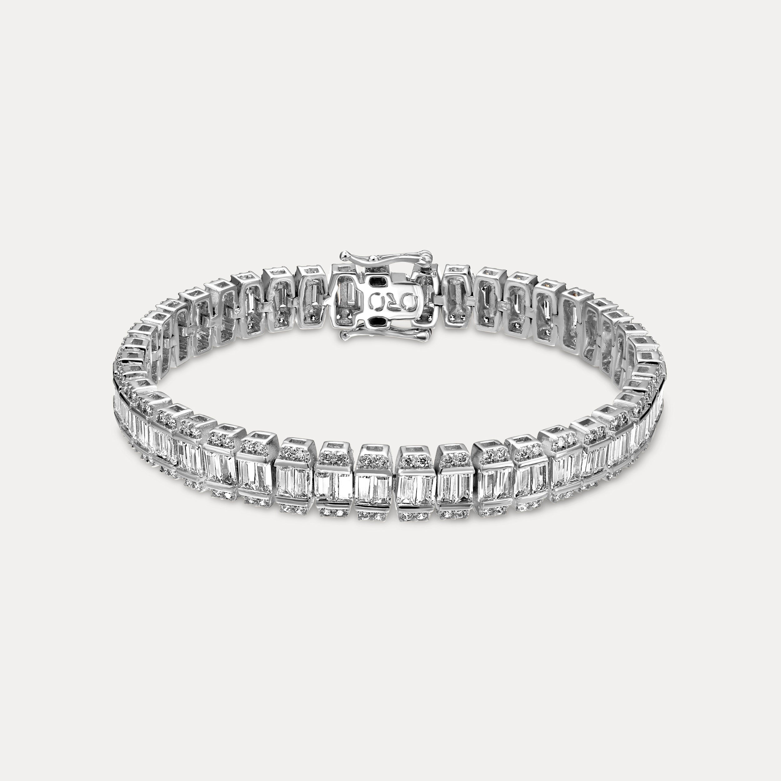 Prestige Baguette Bracelet - Silver