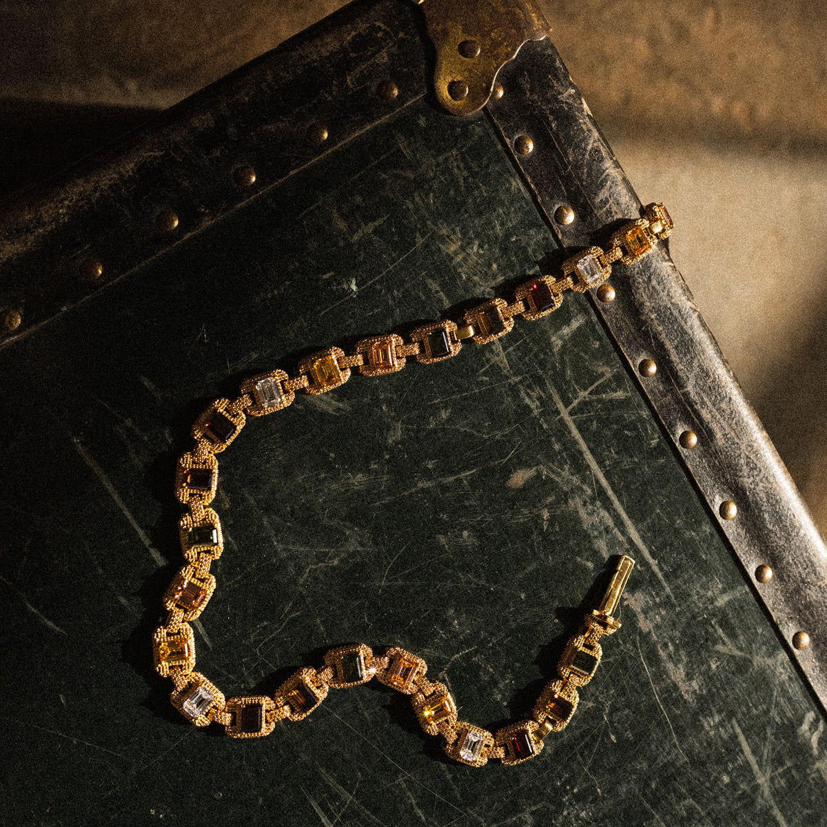 Riviera Gemstone Chain - Gold