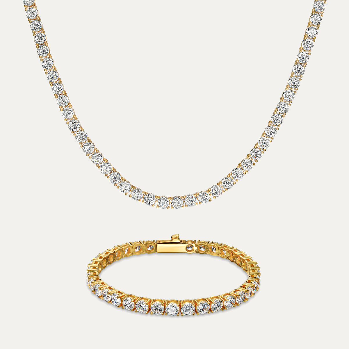 Amalfi Tennis Set (5mm) - Gold