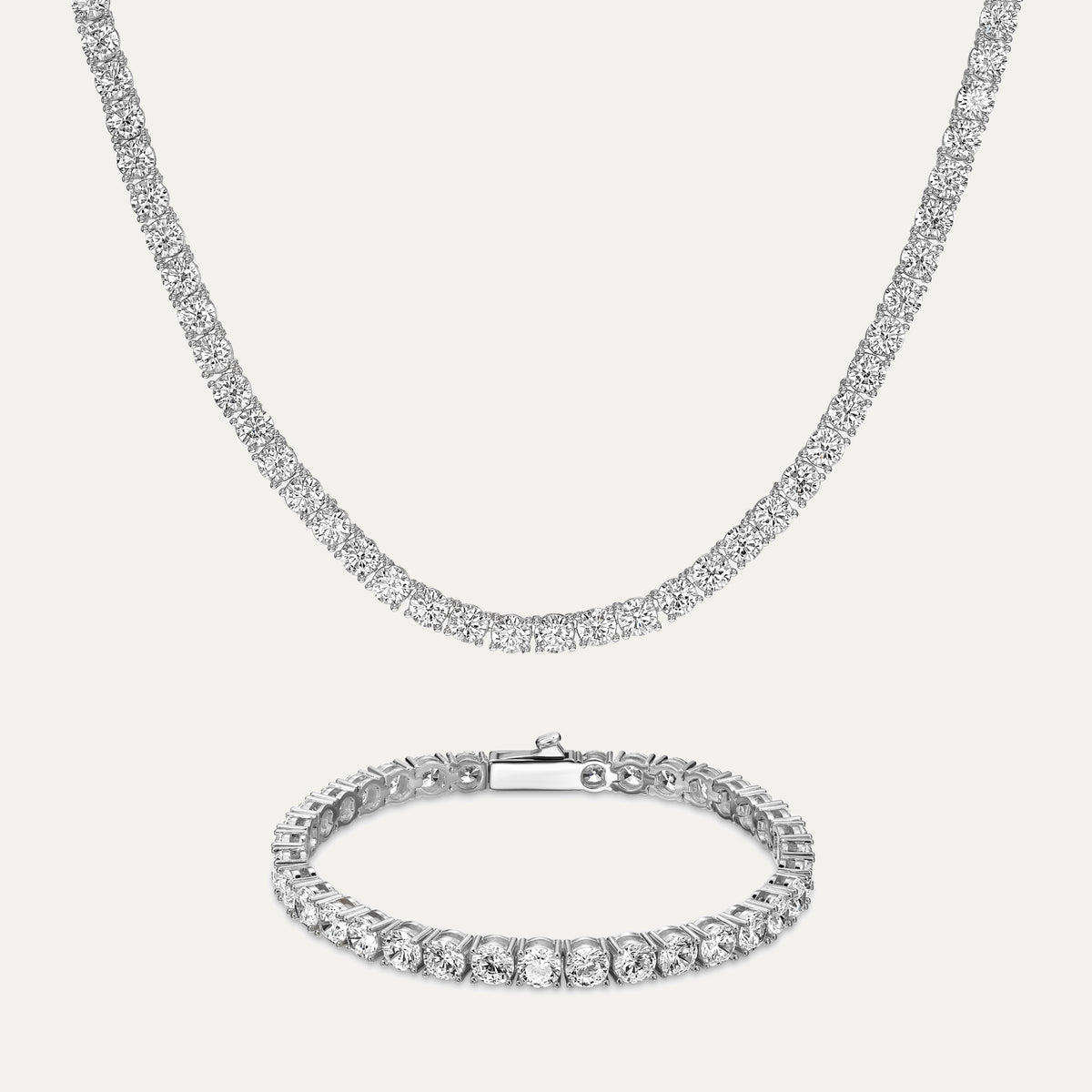 Amalfi Tennis Set (5mm) - Silver