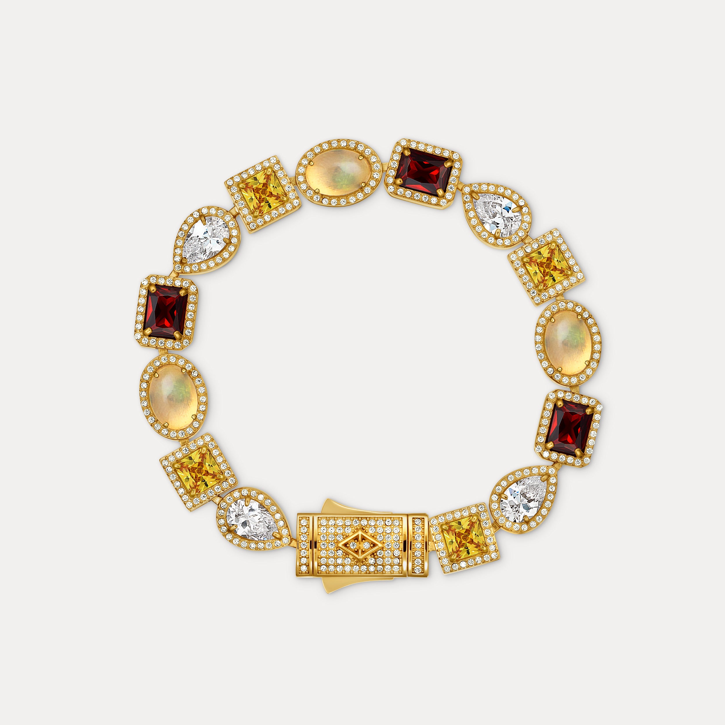 Estate Gemstone Bracelet - Gold