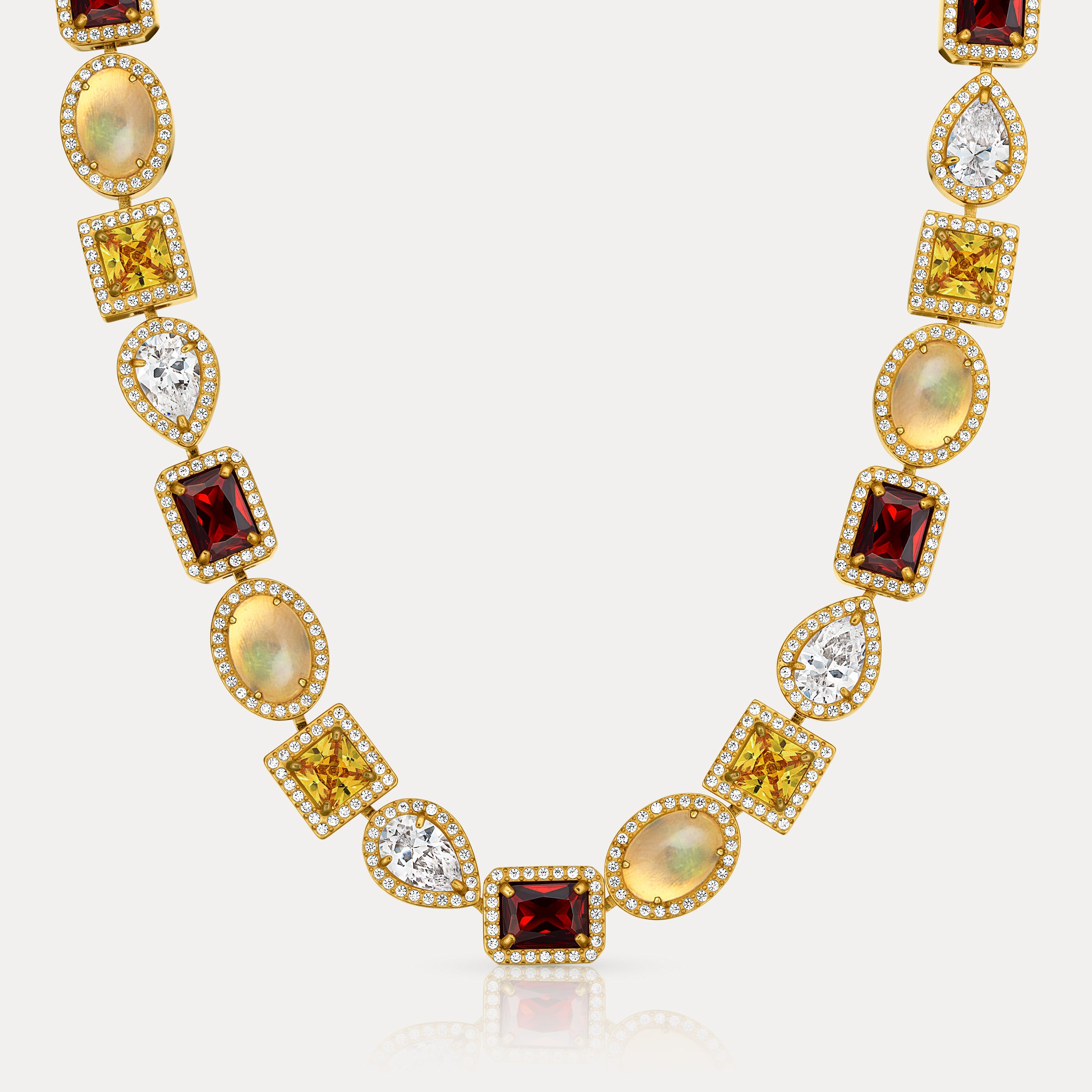 Estate Gemstone Chain - Gold