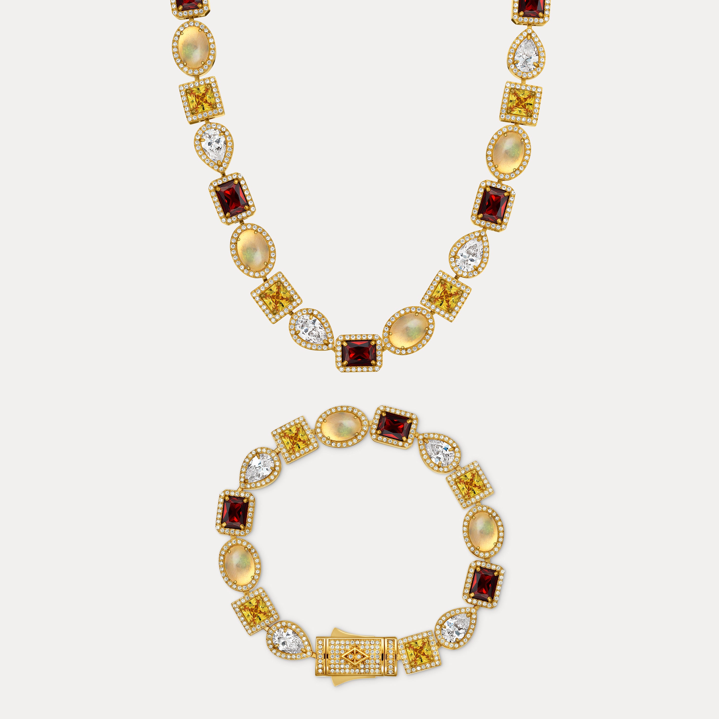 Estate Gemstone Set - Gold