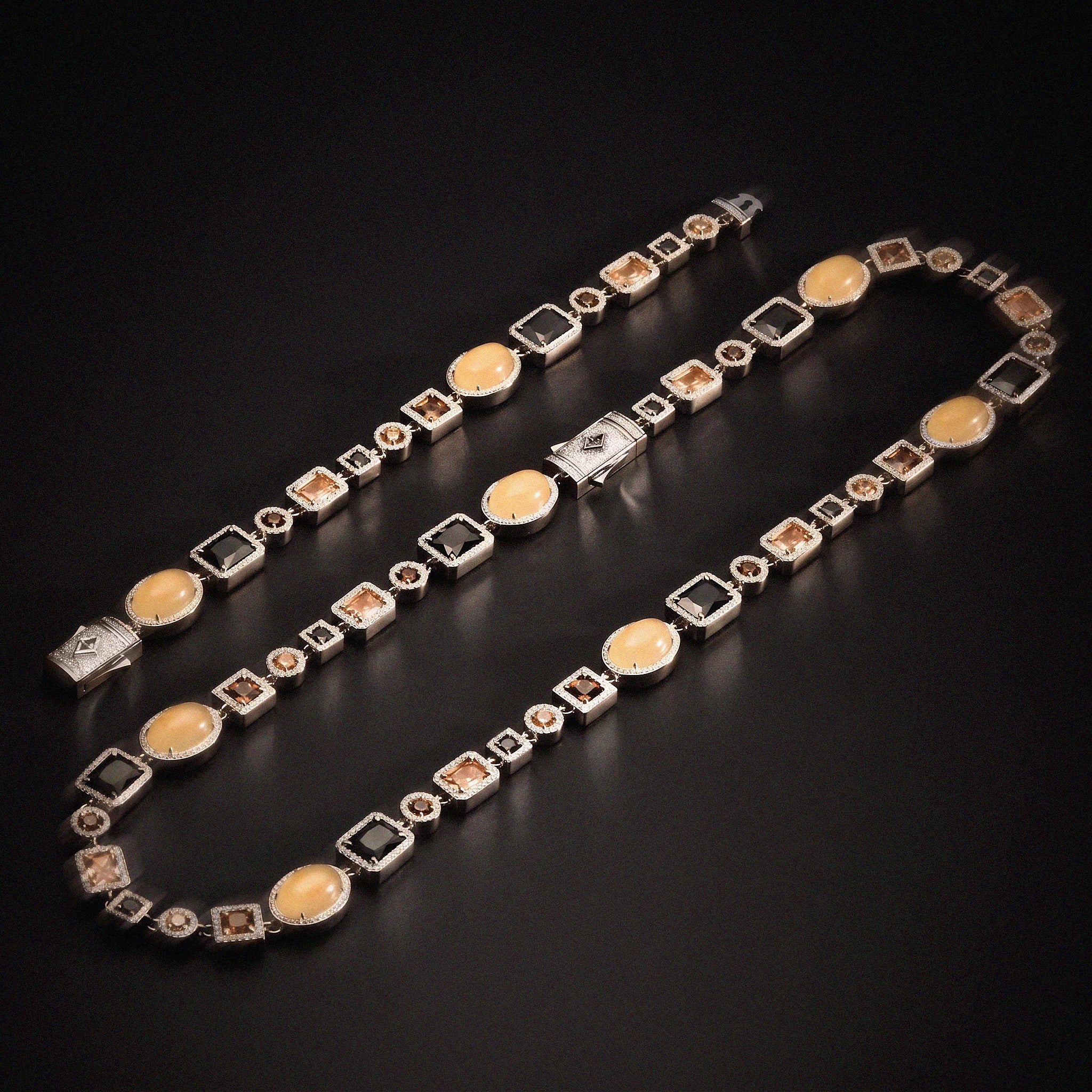 Phantom Gemstone Chain - Silver