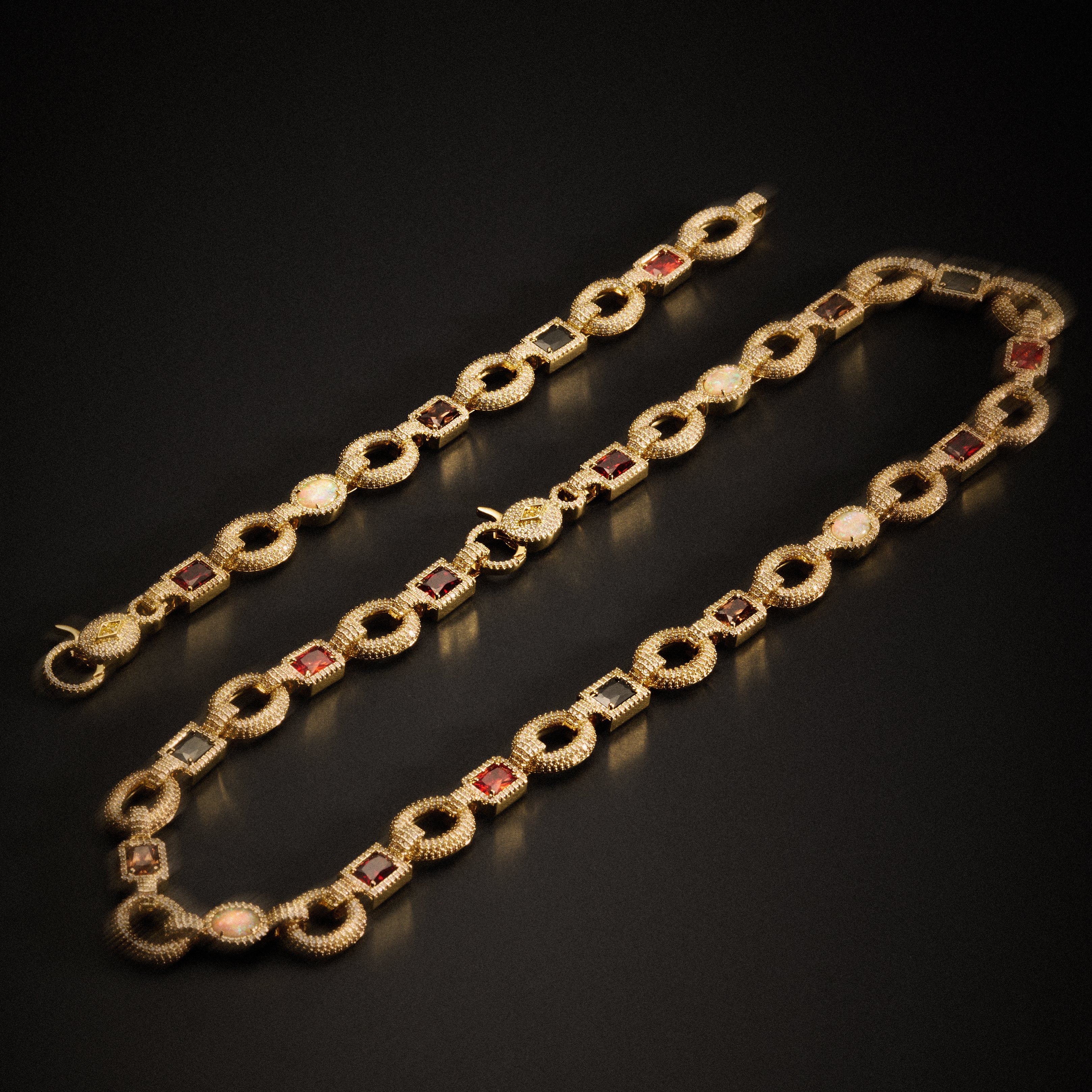 Vantage Gemstone Chain - Gold