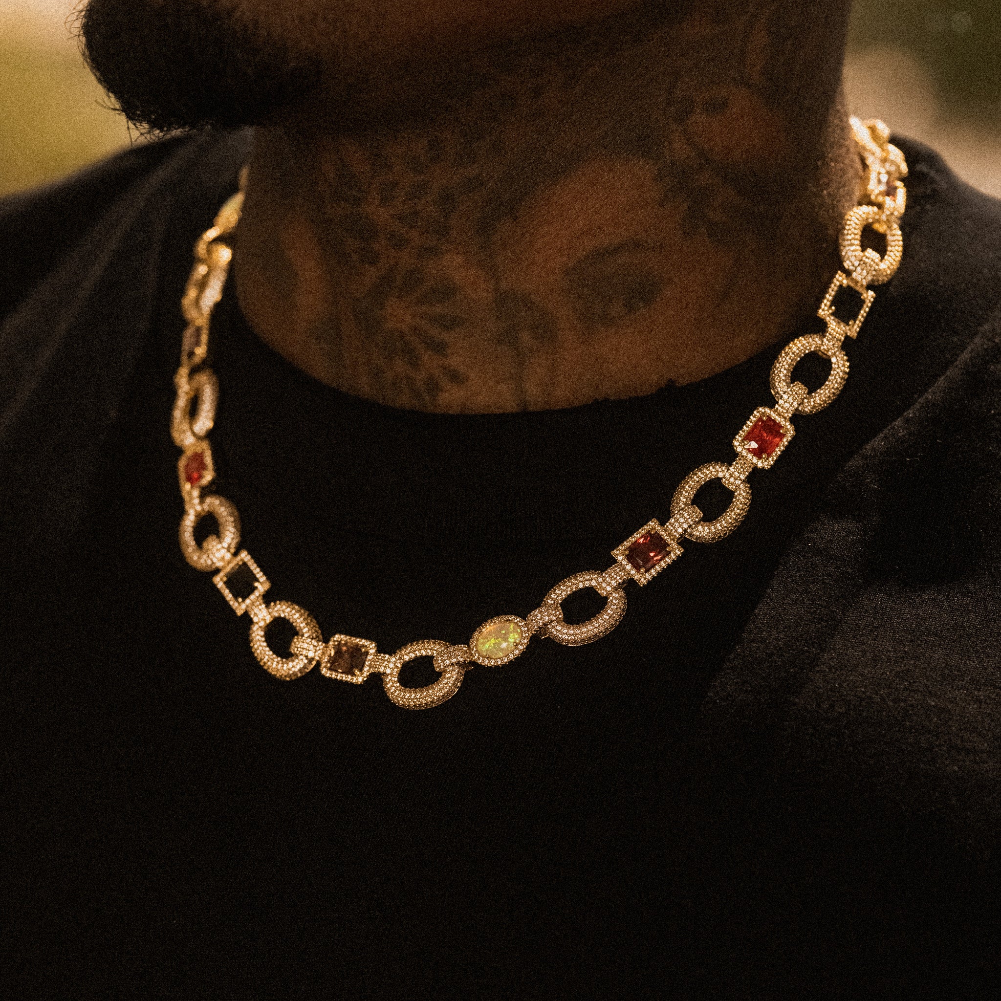 Vantage Gemstone Chain - Gold