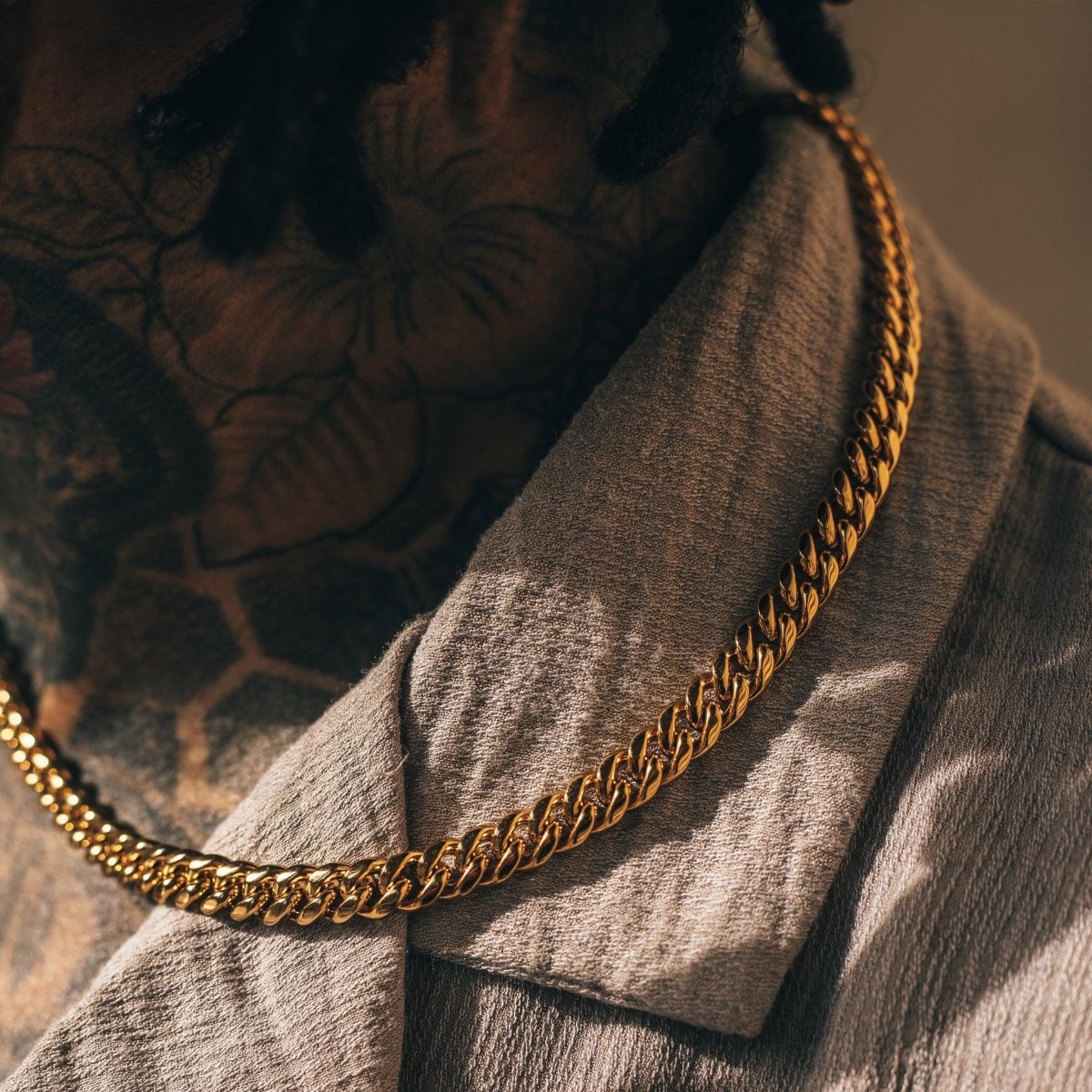Cuban Link Set (8mm) - Gold