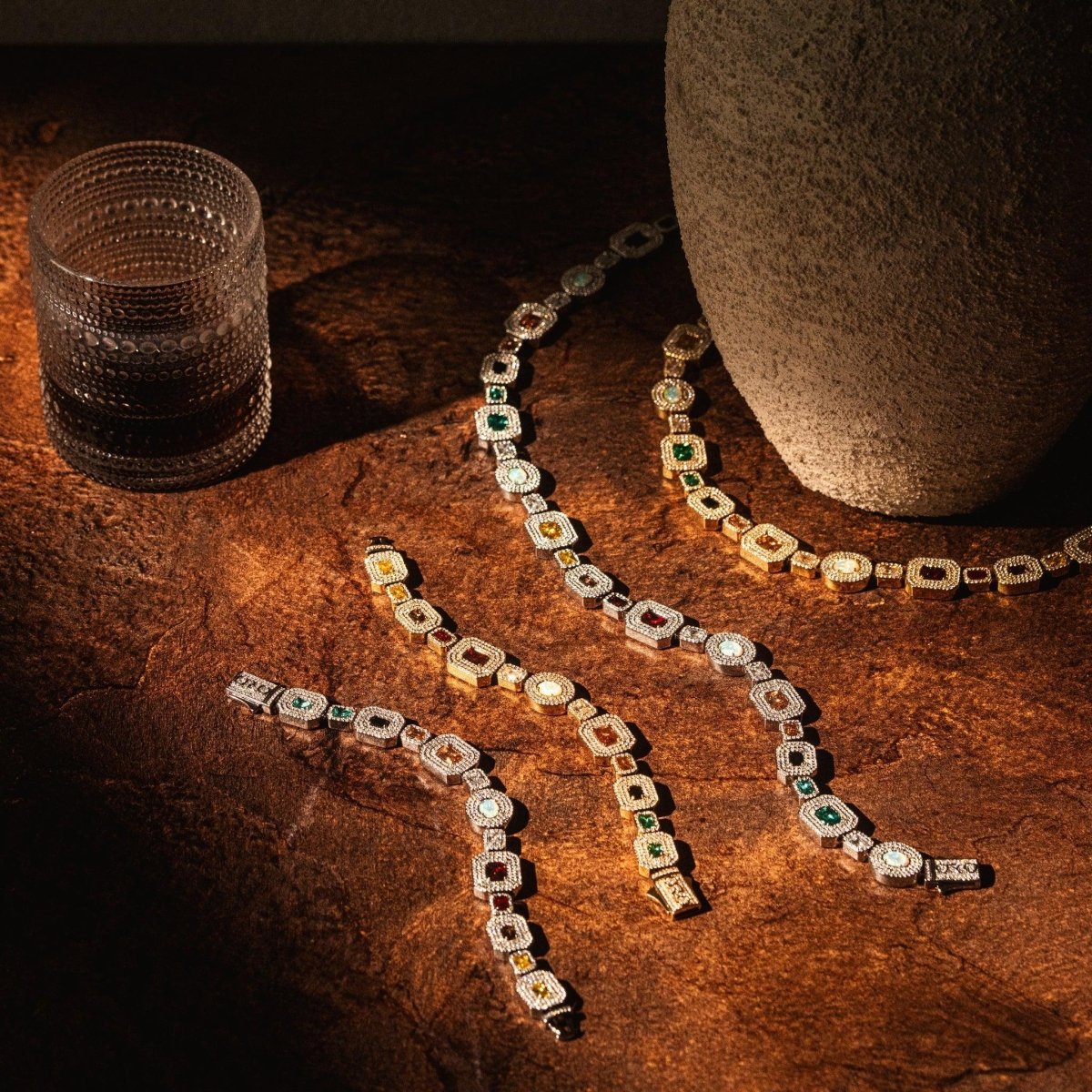 Echelon Gemstone Chain - Gold
