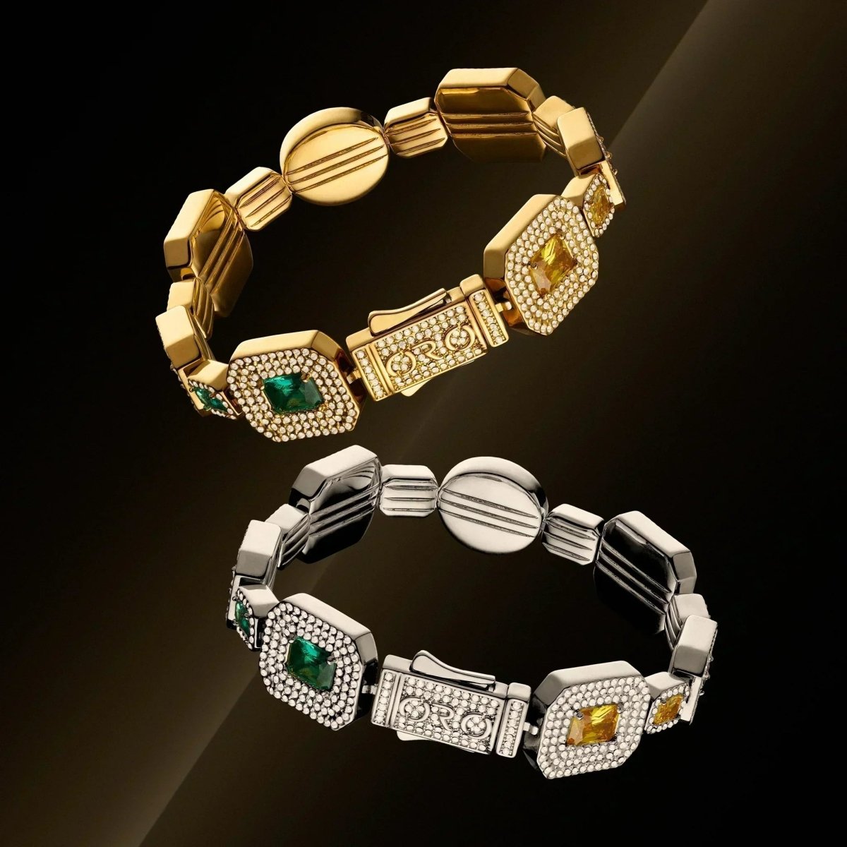 Echelon Gemstone Bracelet - Silver