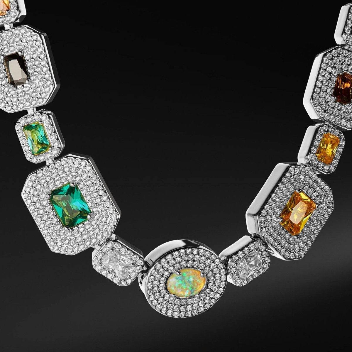 Echelon Gemstone Set - Silver