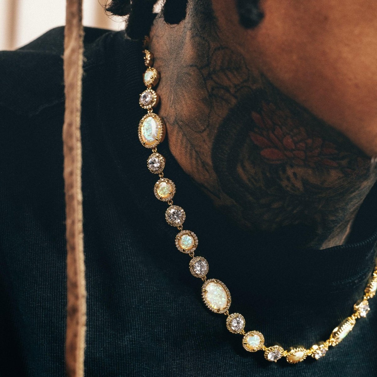 Inferno Gemstone Chain - Gold