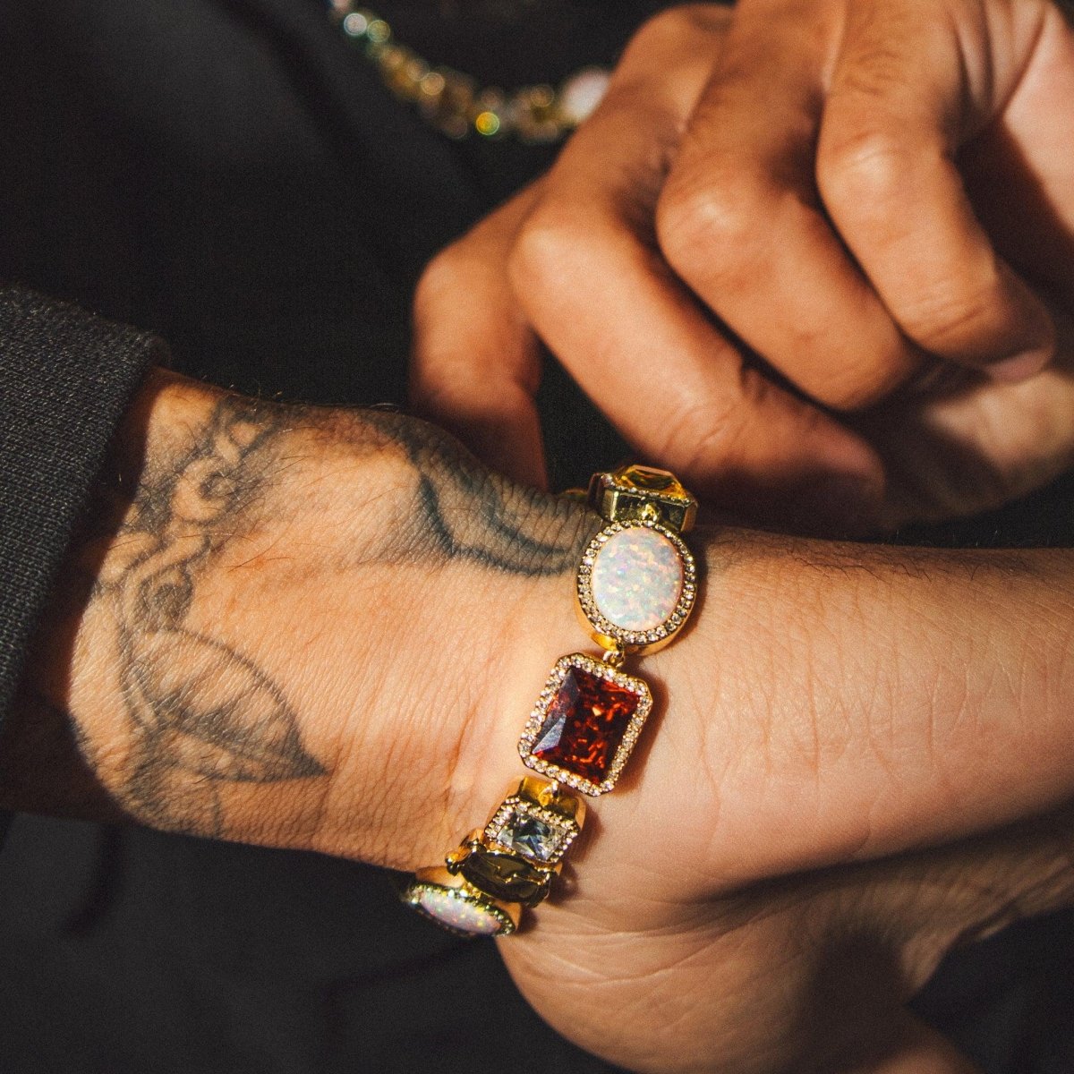 Motley Gemstone Bracelet - Gold
