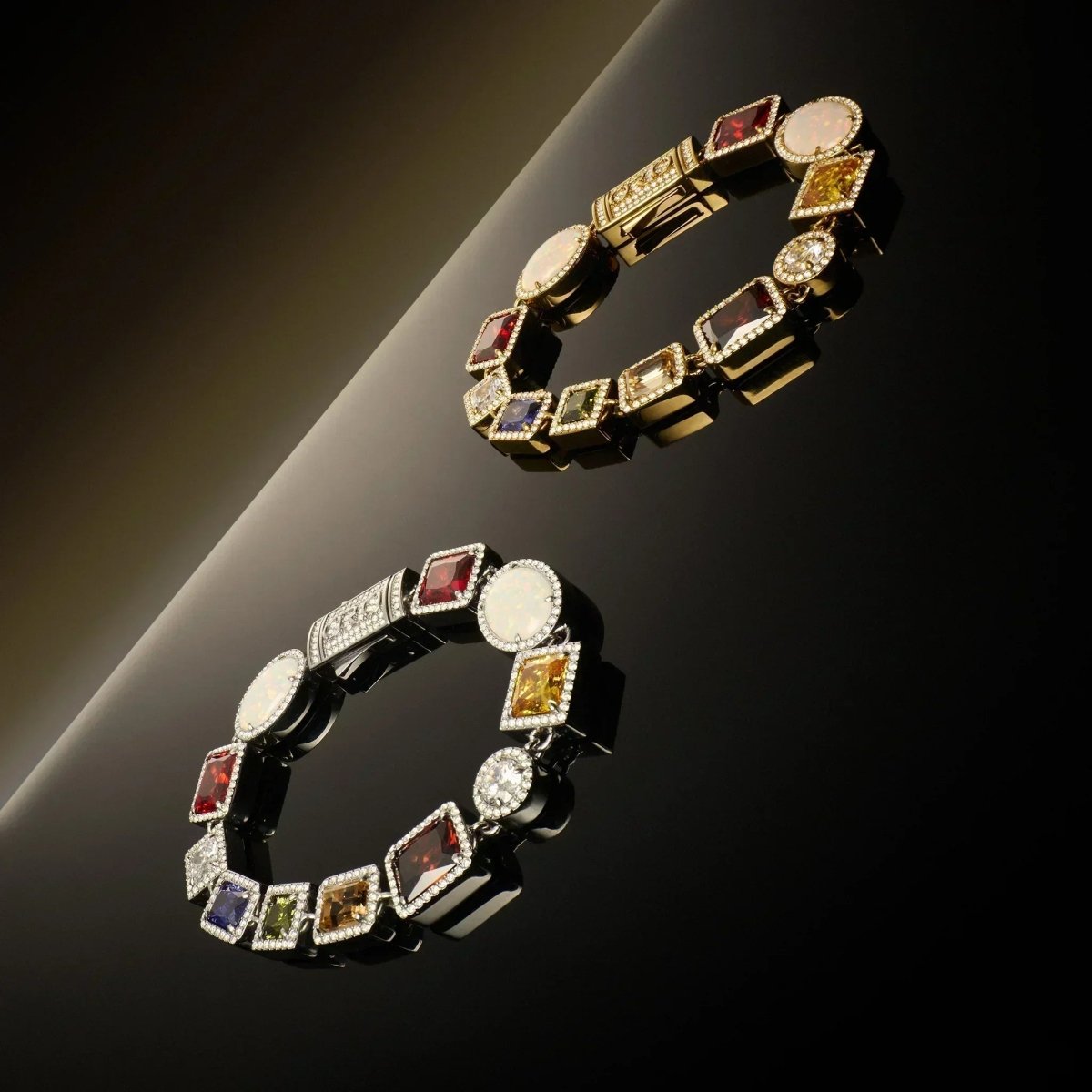 Motley Gemstone Bracelet - Silver