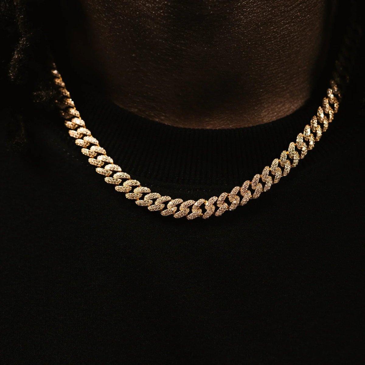 Pavé Cuban Chain (8mm) - Gold