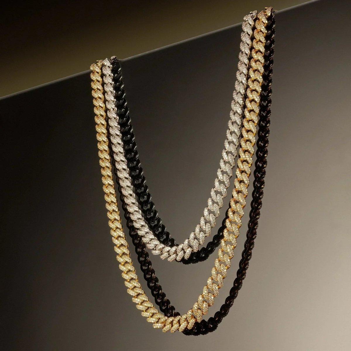 Pavé Cuban Set (8mm) - Silver