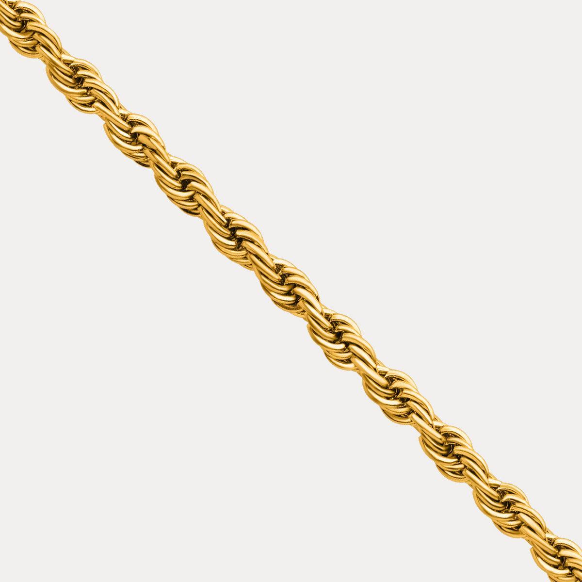 Rope Chain Stack (3mm) - Gold - Hommes Oro